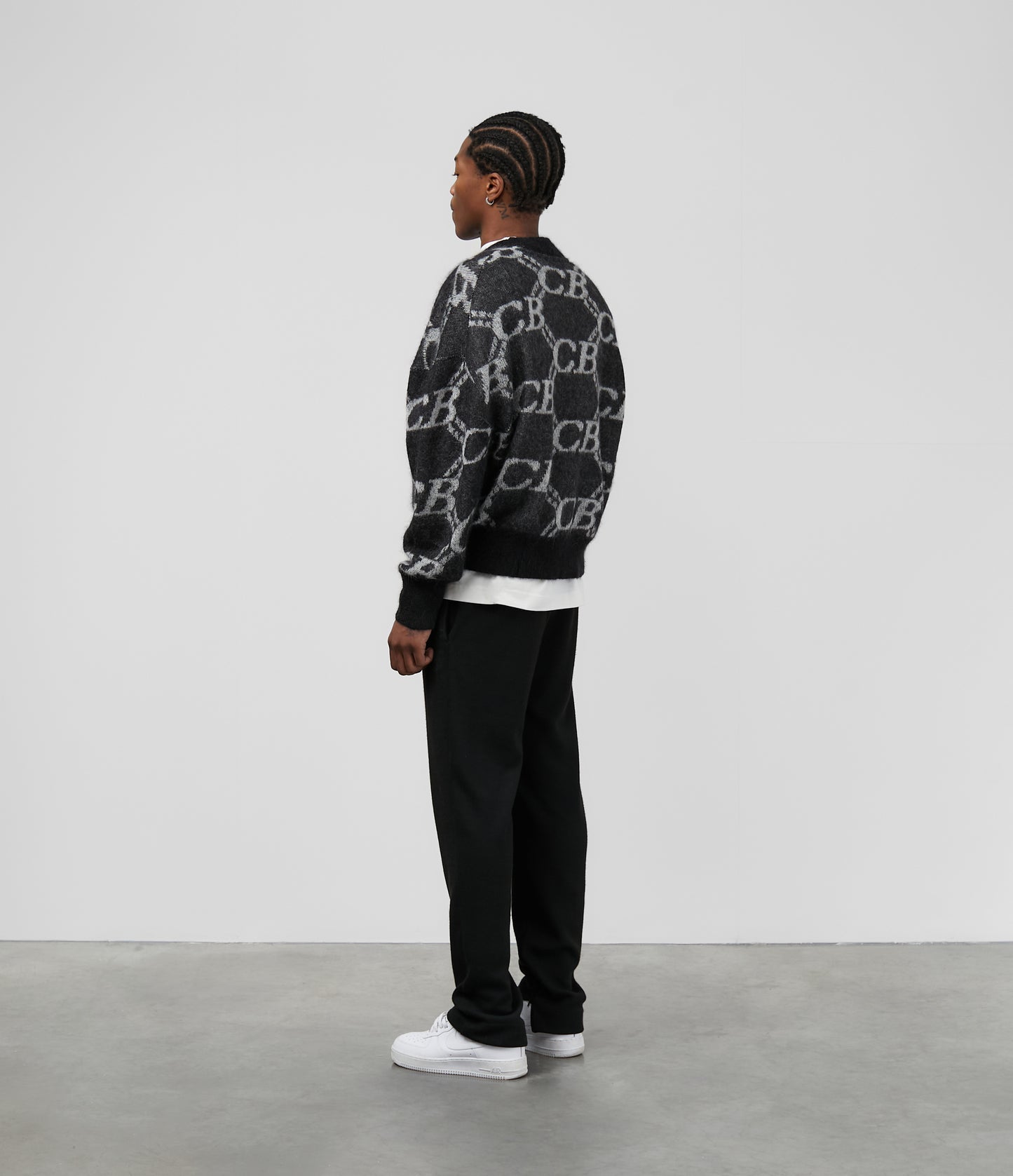 CB MONOGRAM KNIT SWEATER