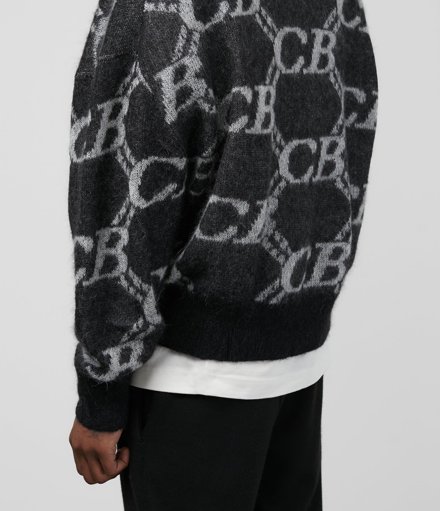 CB MONOGRAM KNIT SWEATER