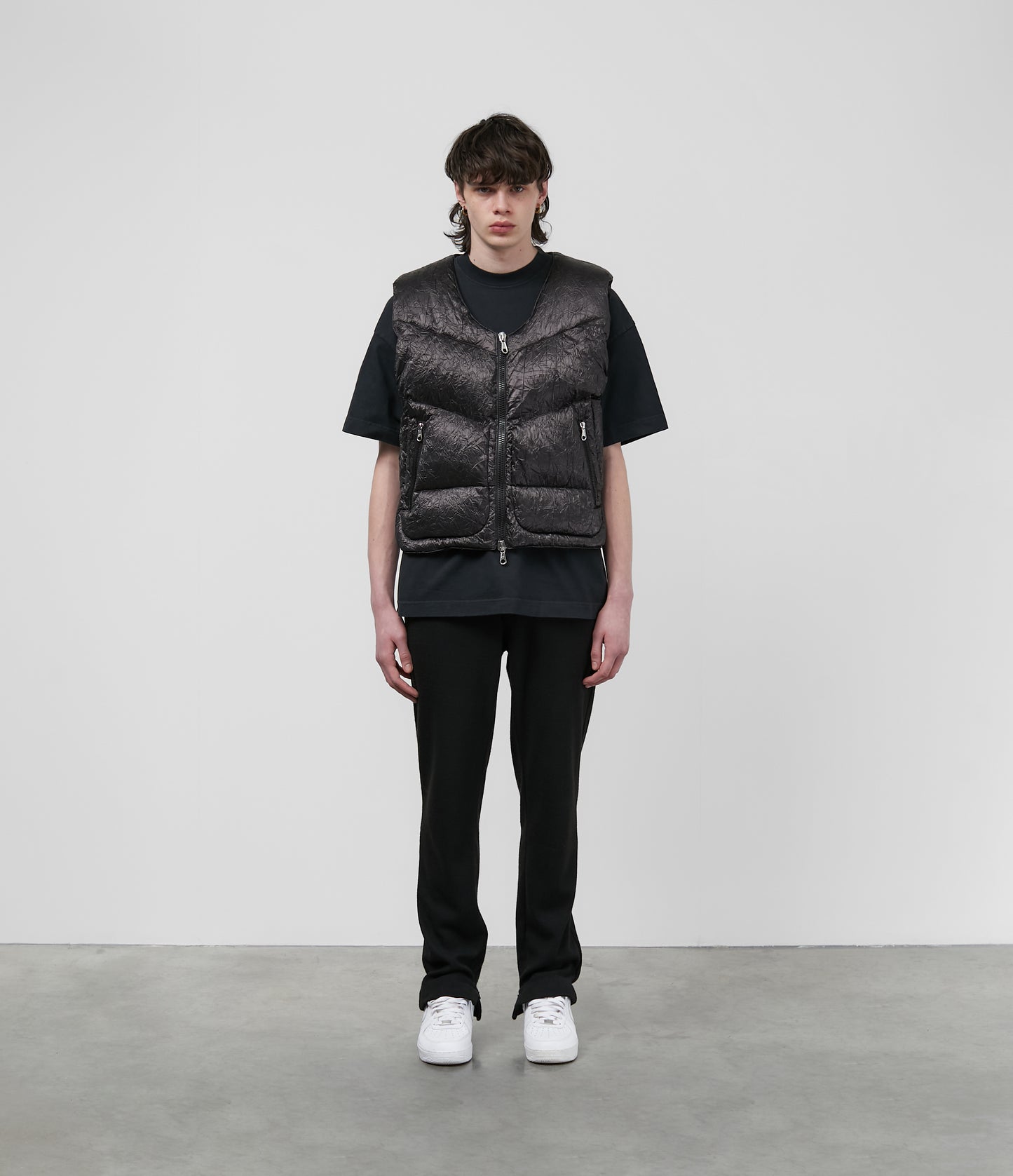 ALUMINIUM CRINKLE GILET