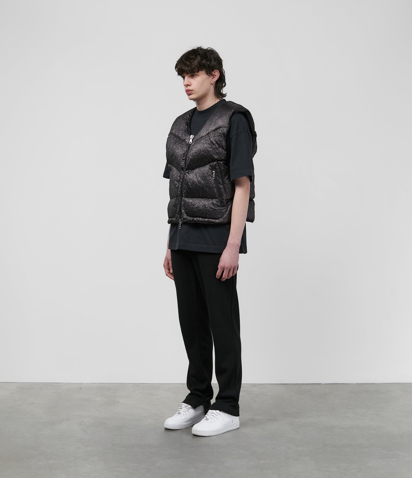ALUMINIUM CRINKLE GILET