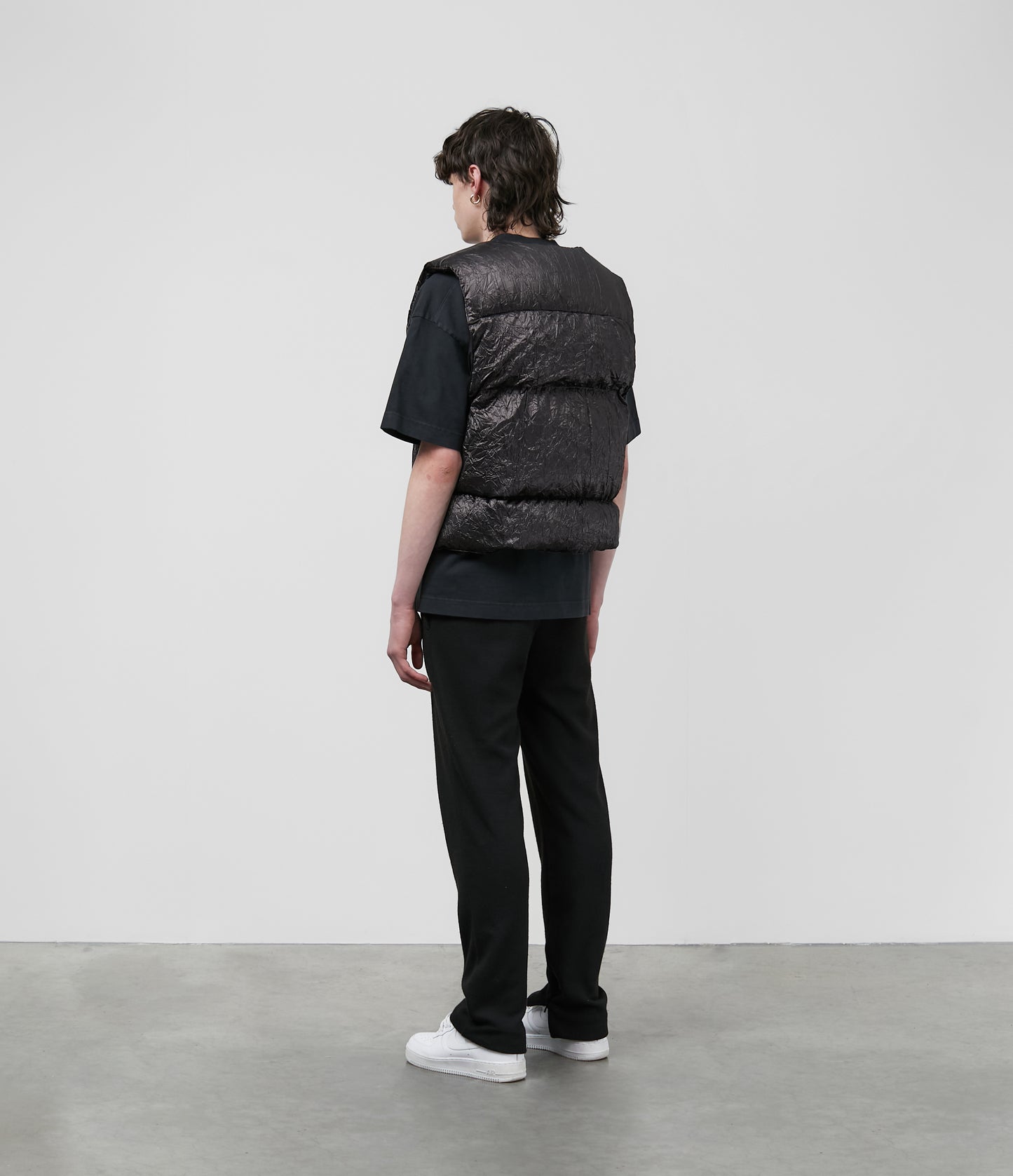 ALUMINIUM CRINKLE GILET