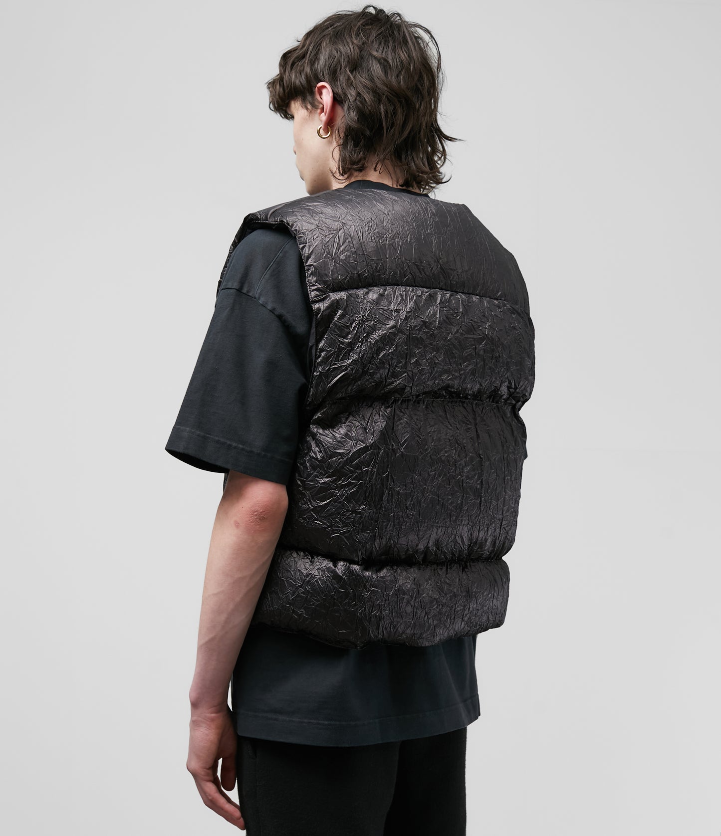 ALUMINIUM CRINKLE GILET