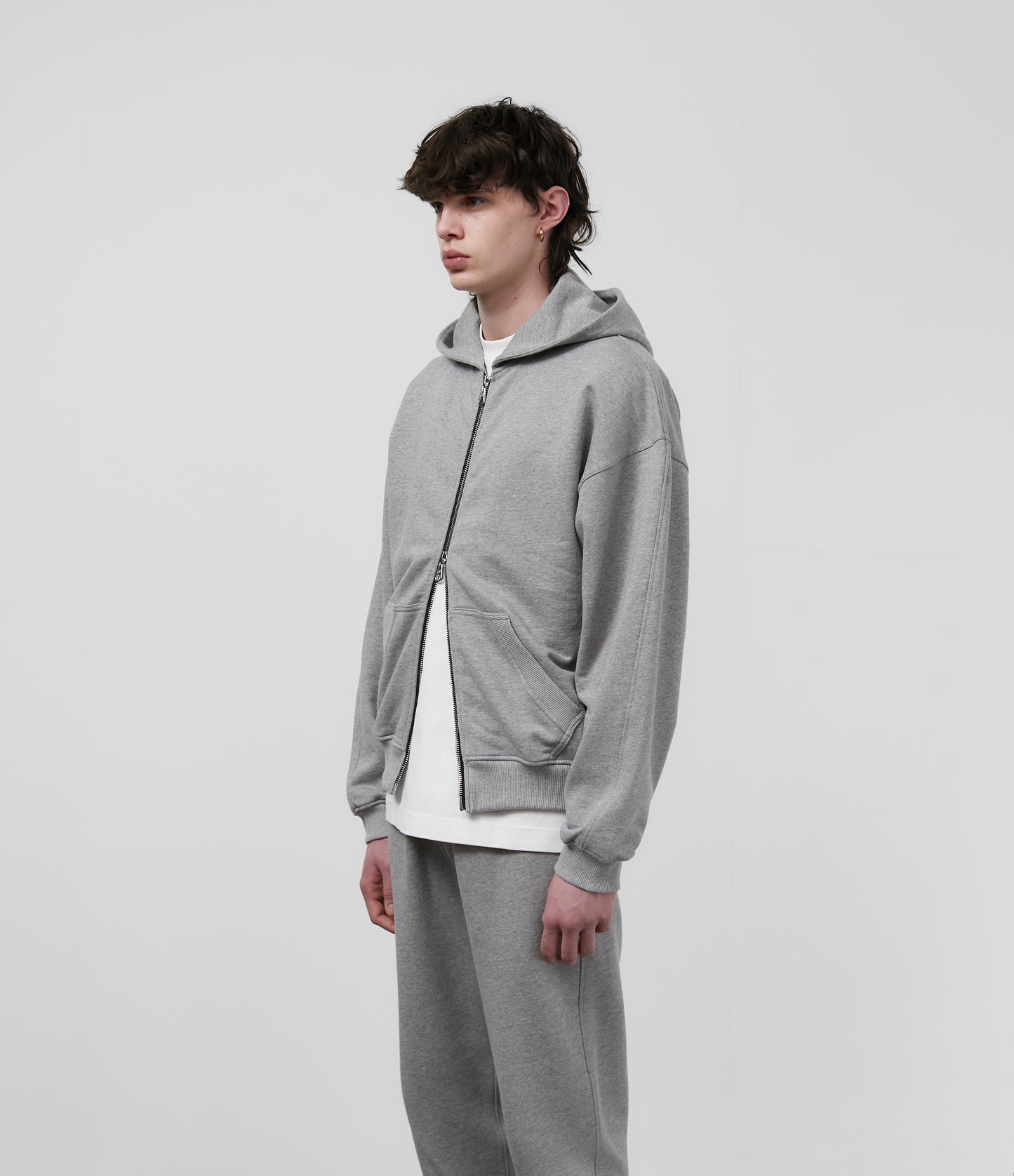 ZIPPED HOODIE
