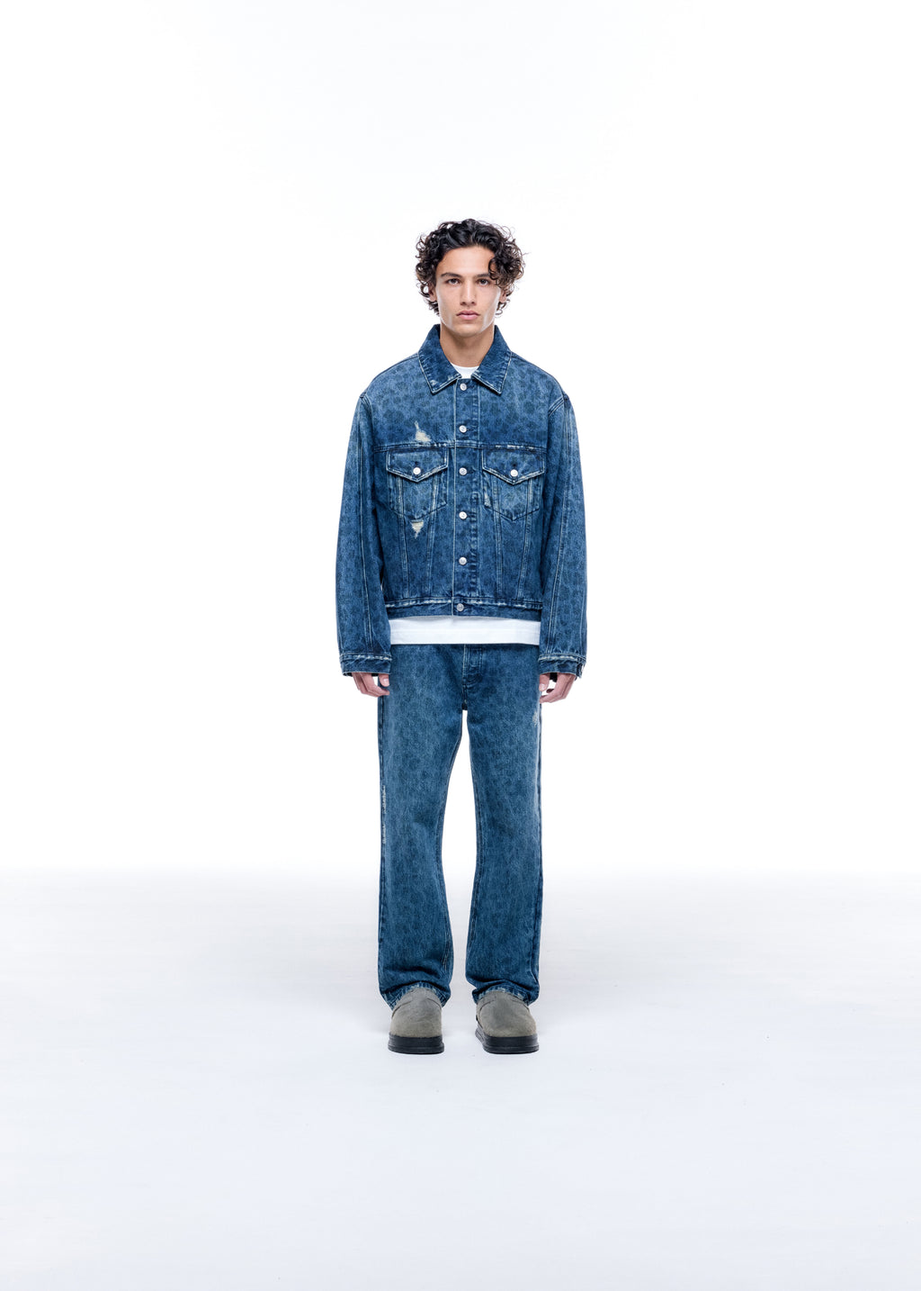 LEOPARD PRINT DENIM JACKET