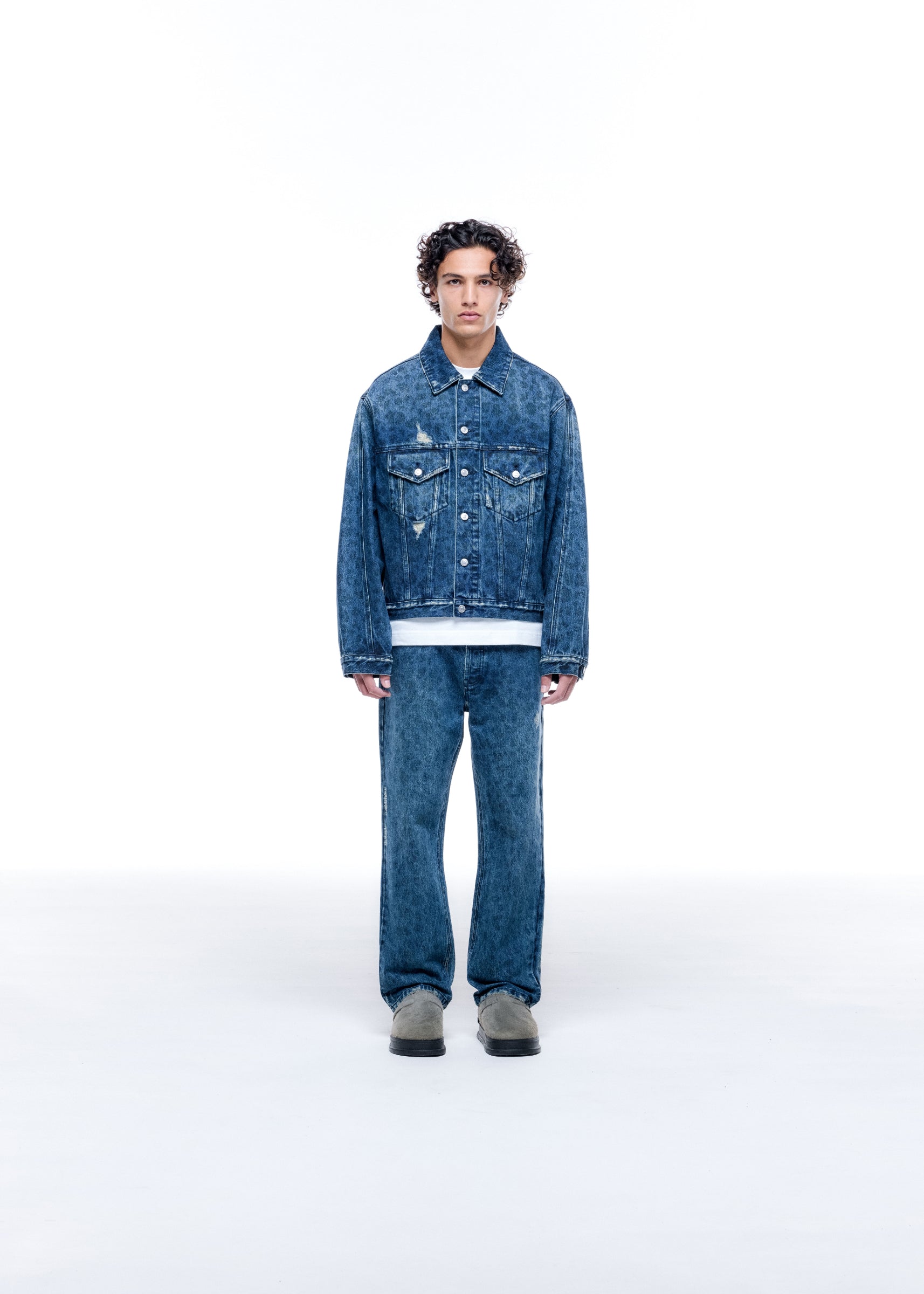 LEOPARD PRINT DENIM JACKET