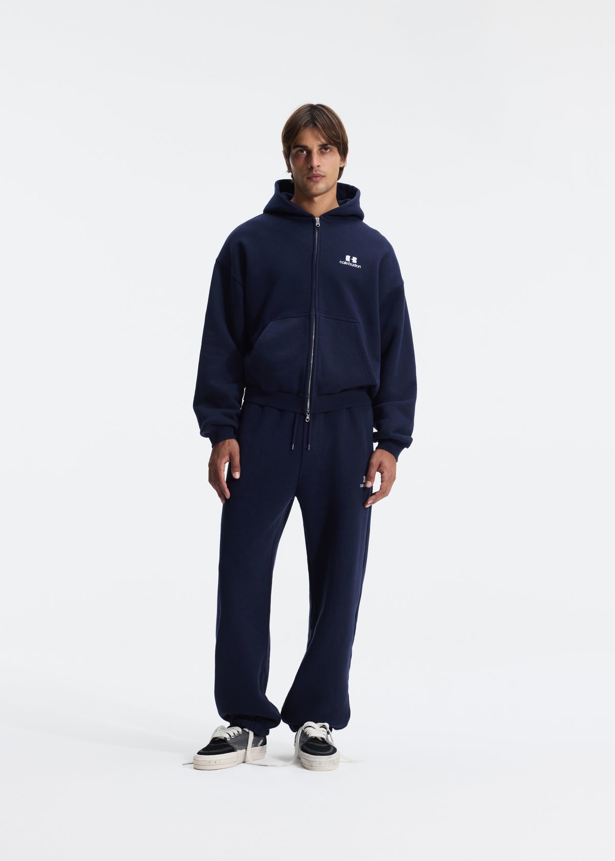 ICON LOGO ZIPPED HOODIE