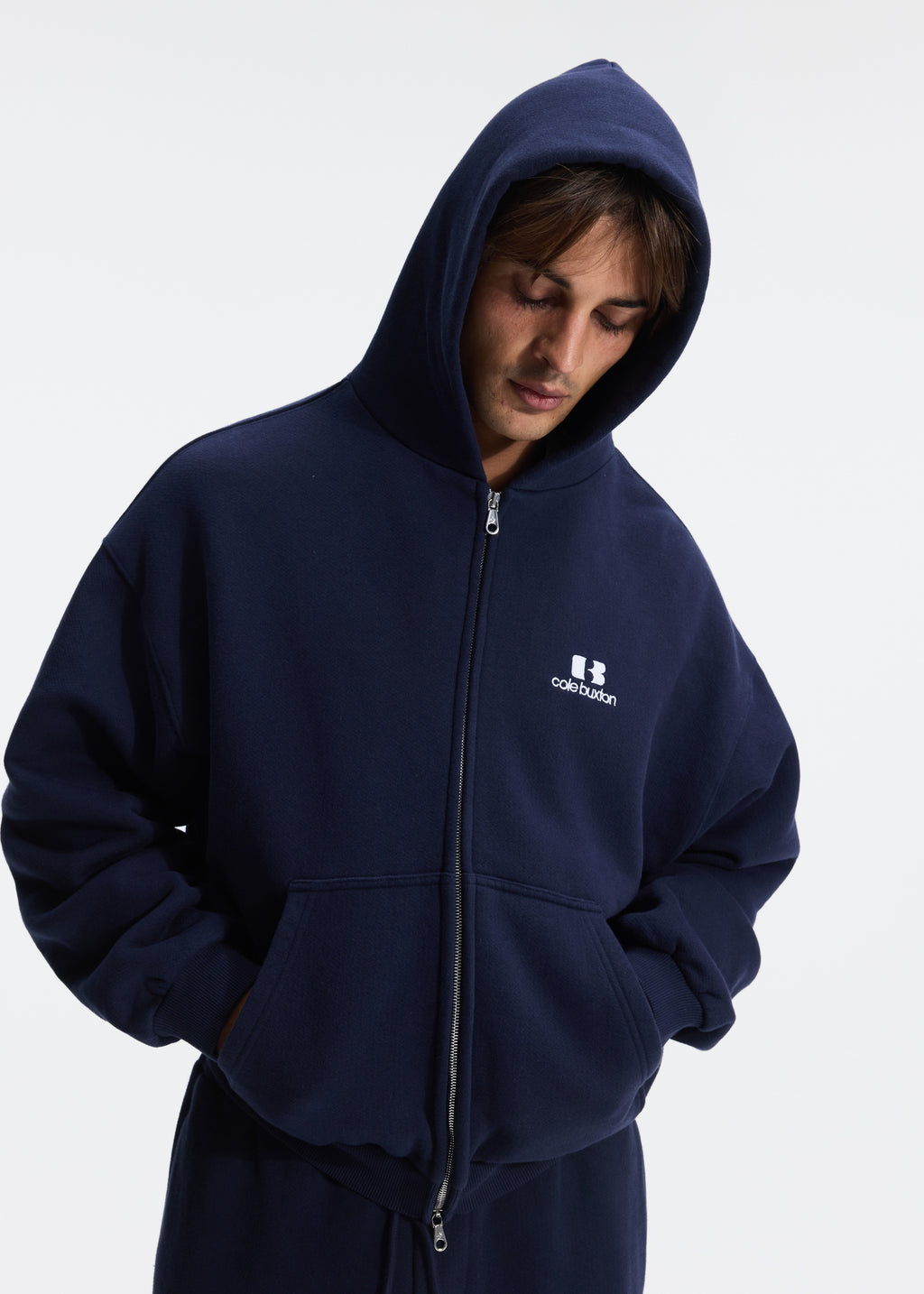 ICON LOGO ZIPPED HOODIE