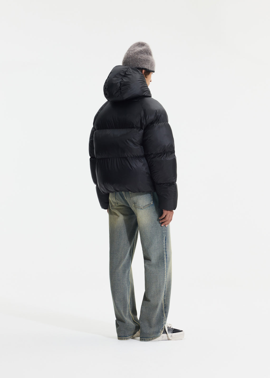 TRANSLUCENT HOODED DOWN JACKET