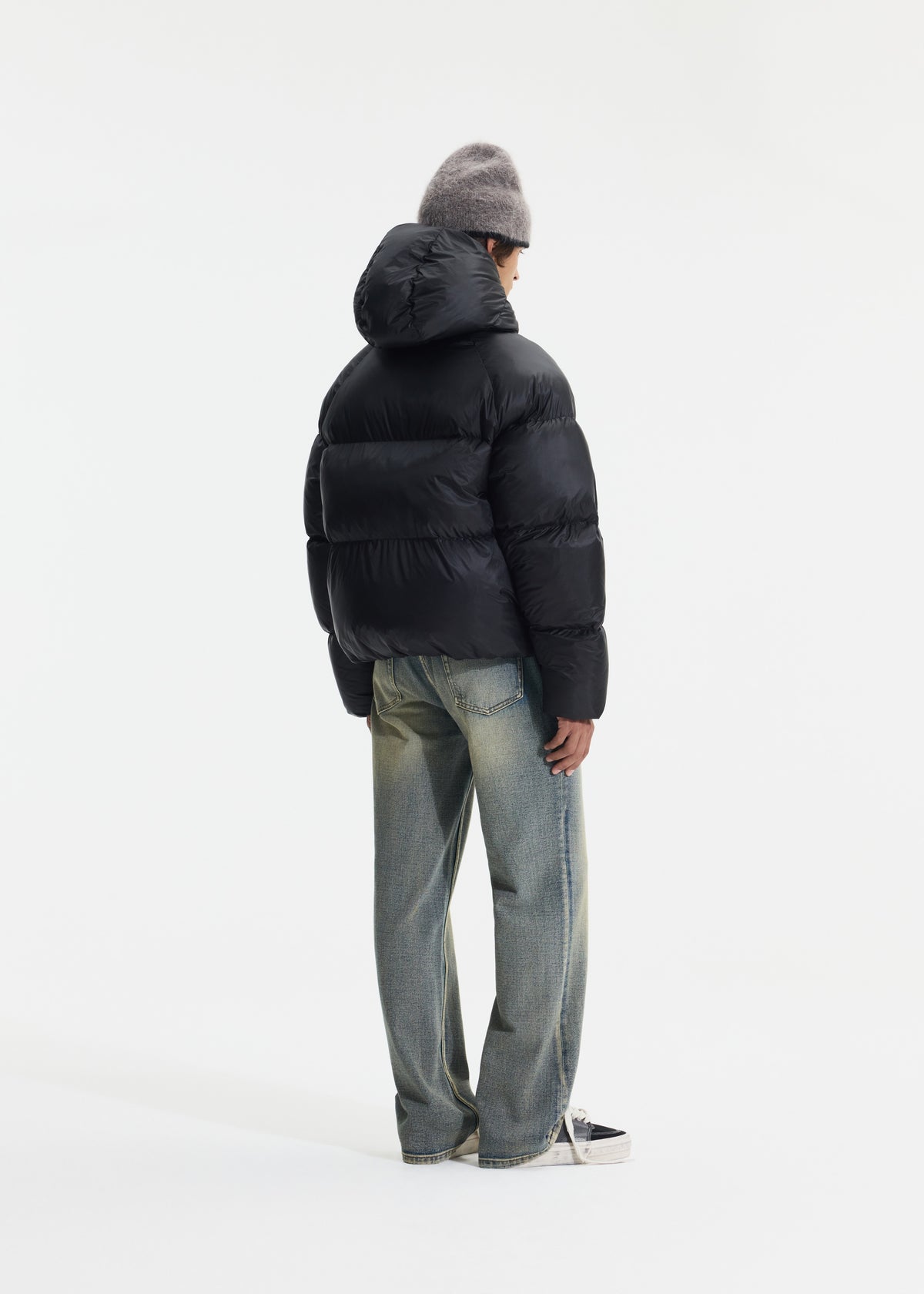 TRANSLUCENT HOODED DOWN JACKET