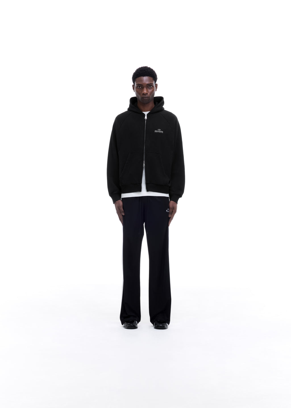 D+D EMBLEM ZIPPED HOODIE