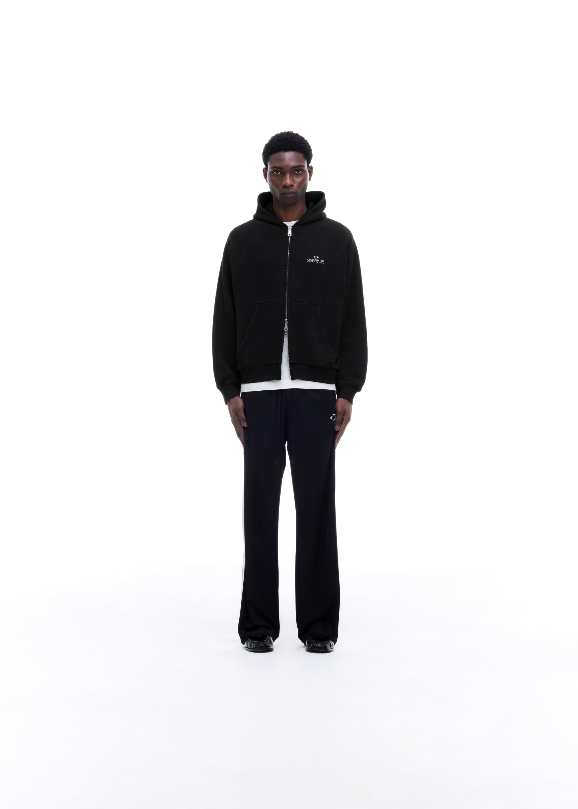 D+D EMBLEM ZIPPED HOODIE