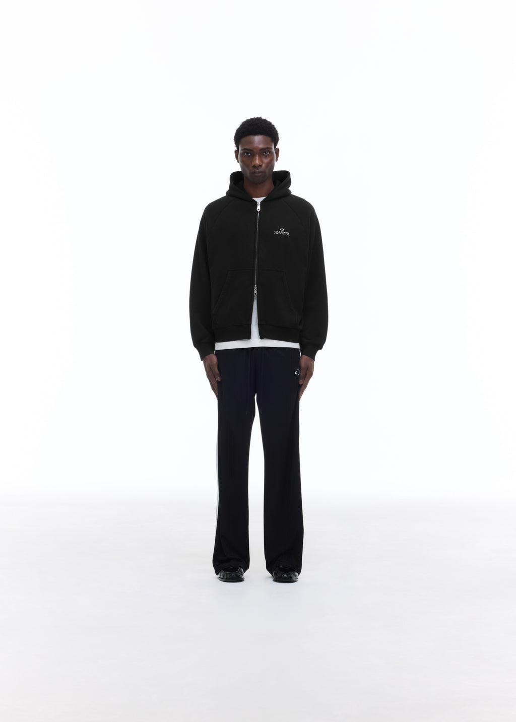 D+D EMBLEM ZIPPED HOODIE