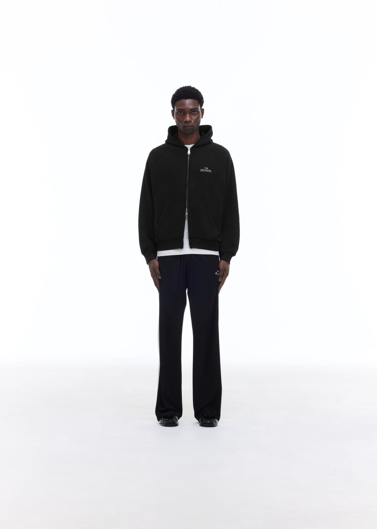 D+D EMBLEM ZIPPED HOODIE