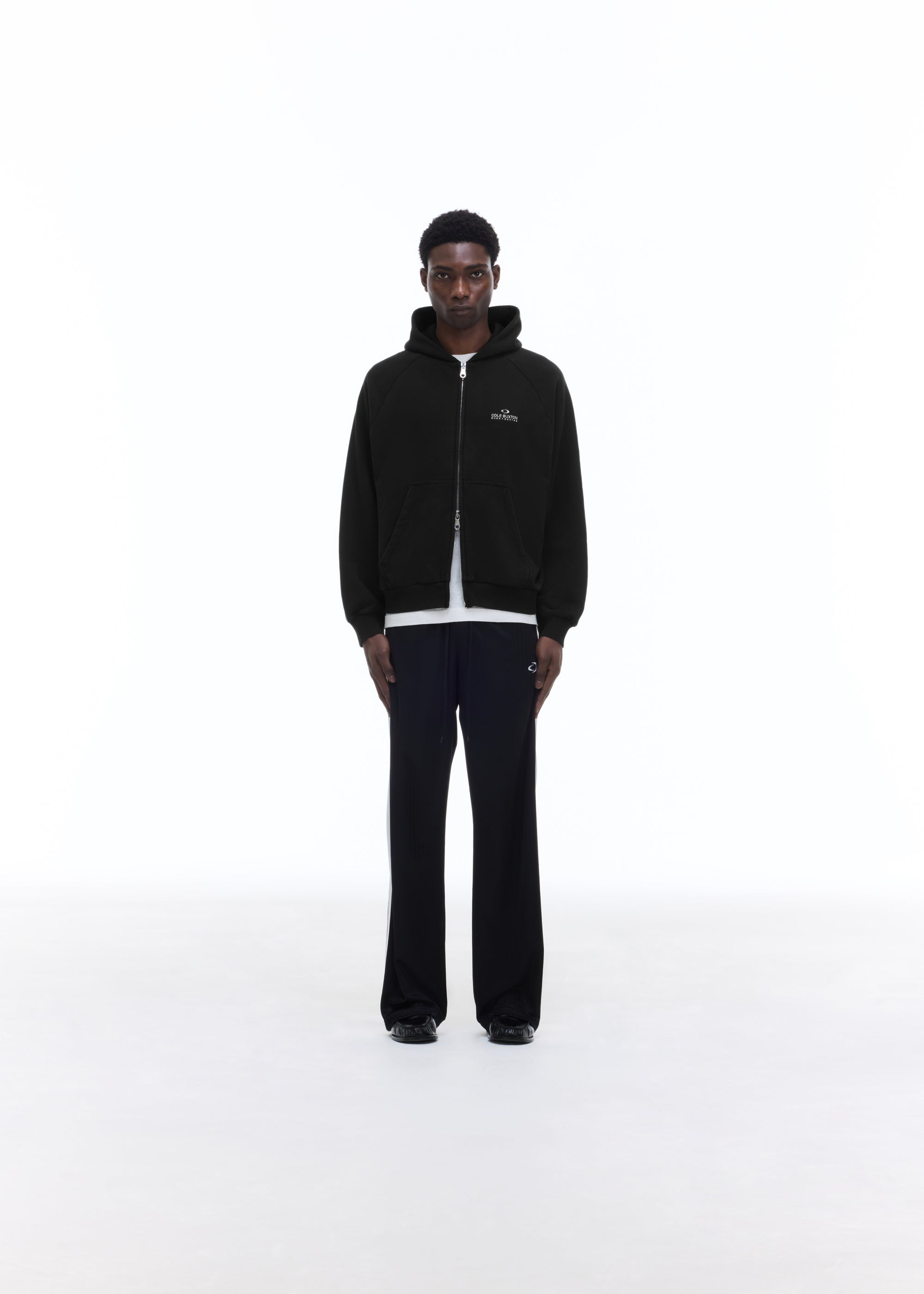 D+D EMBLEM ZIPPED HOODIE