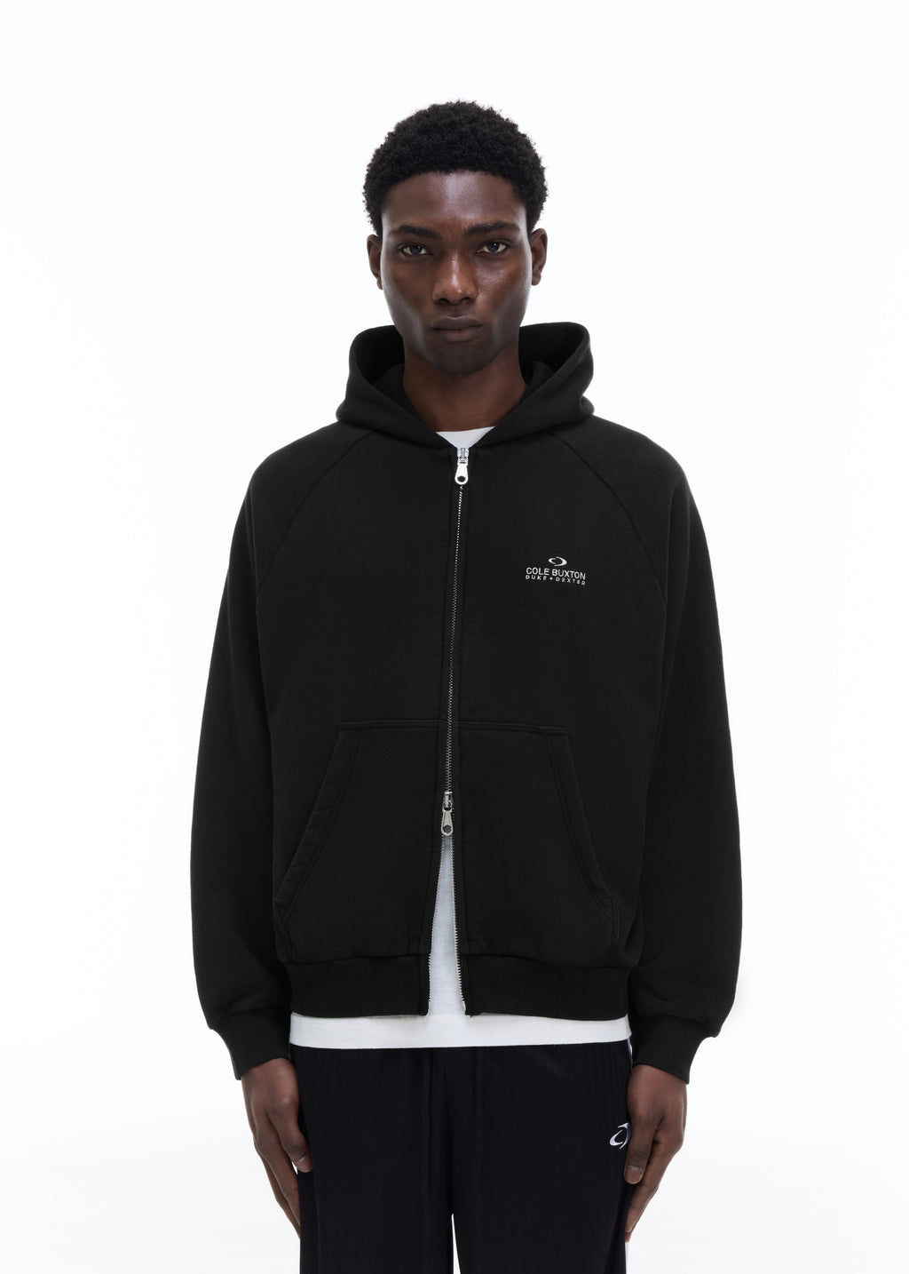 D+D EMBLEM ZIPPED HOODIE