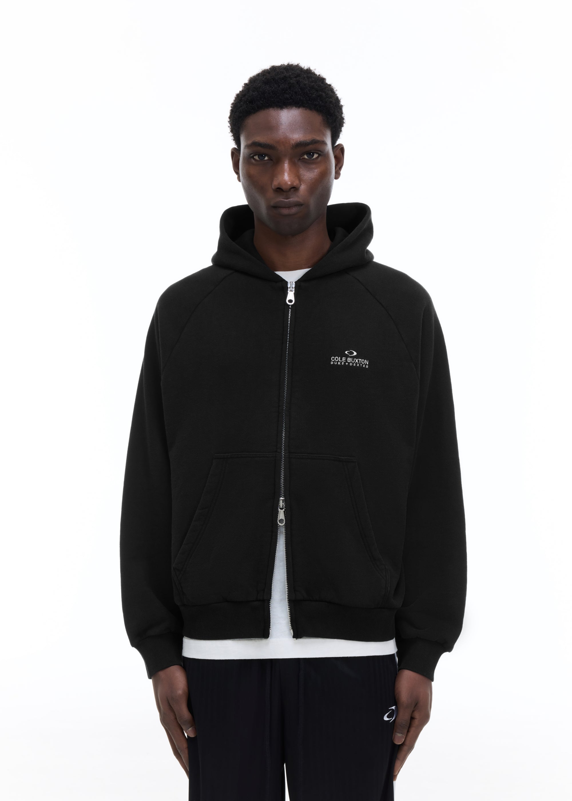 D+D EMBLEM ZIPPED HOODIE