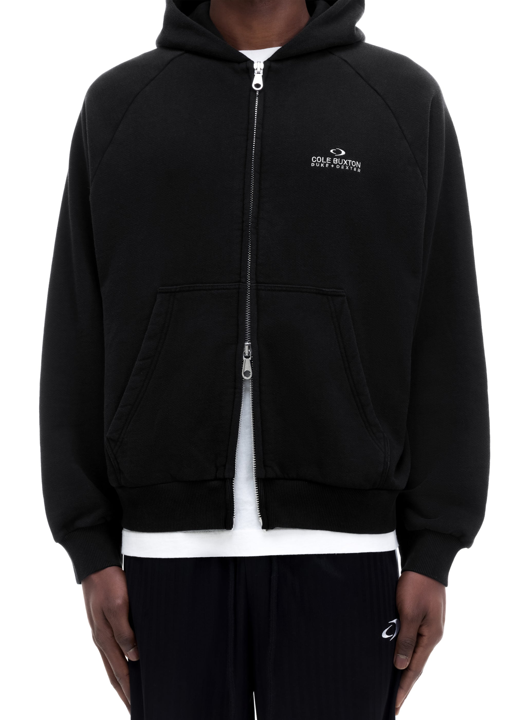 D+D EMBLEM ZIPPED HOODIE