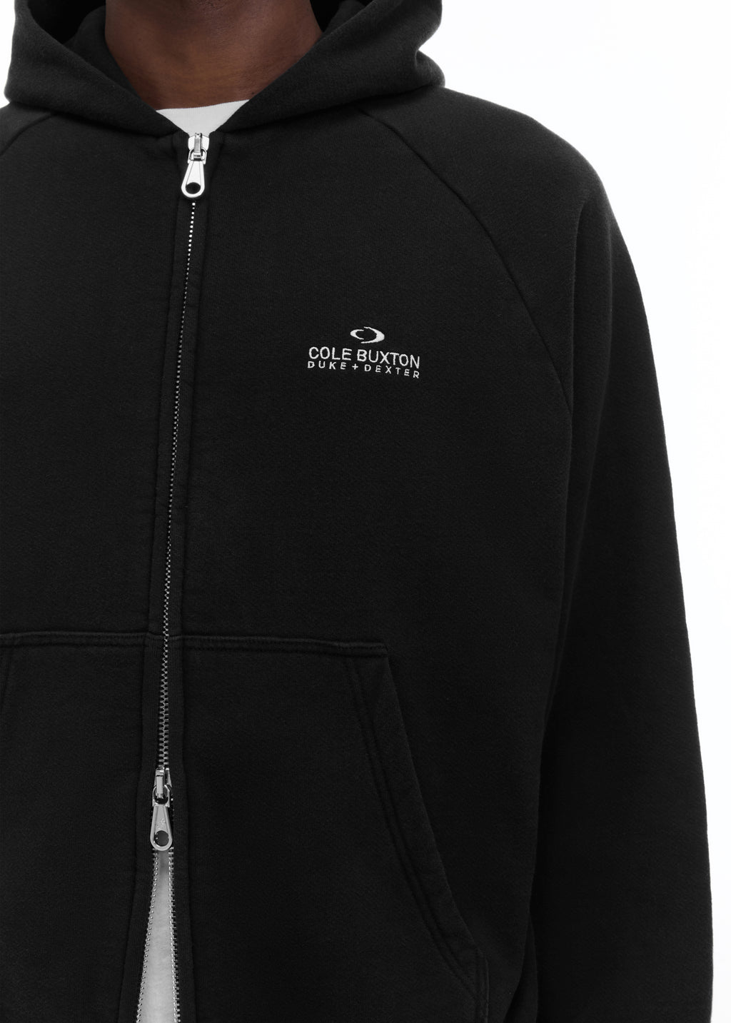 D+D EMBLEM ZIPPED HOODIE