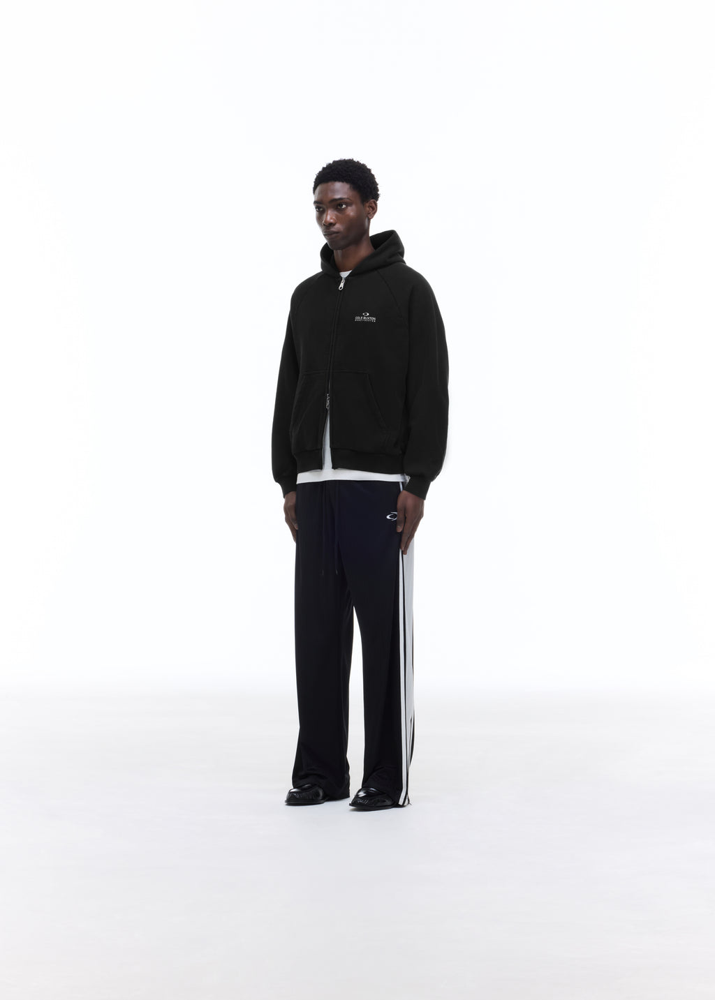 D+D EMBLEM ZIPPED HOODIE