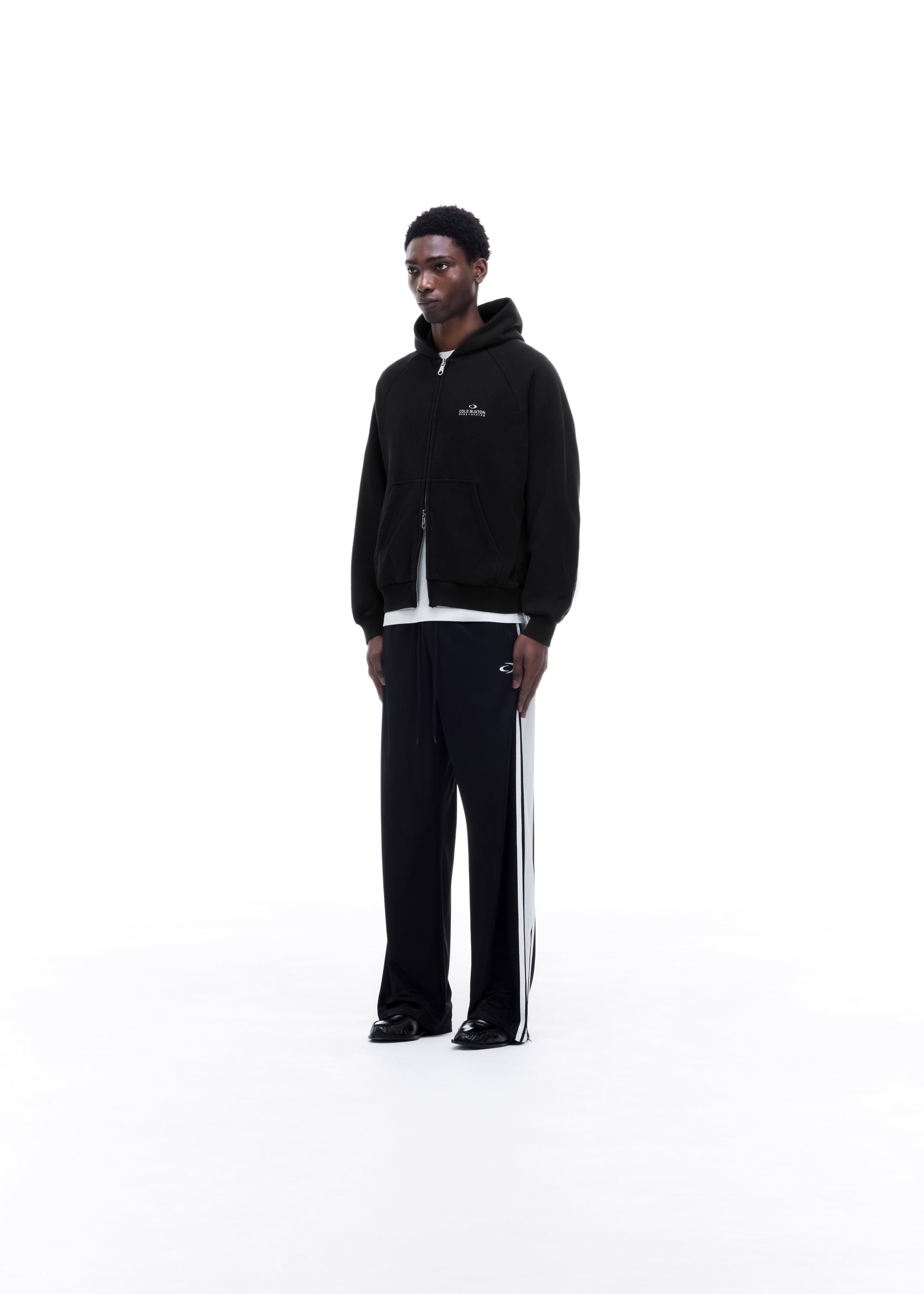 D+D EMBLEM ZIPPED HOODIE