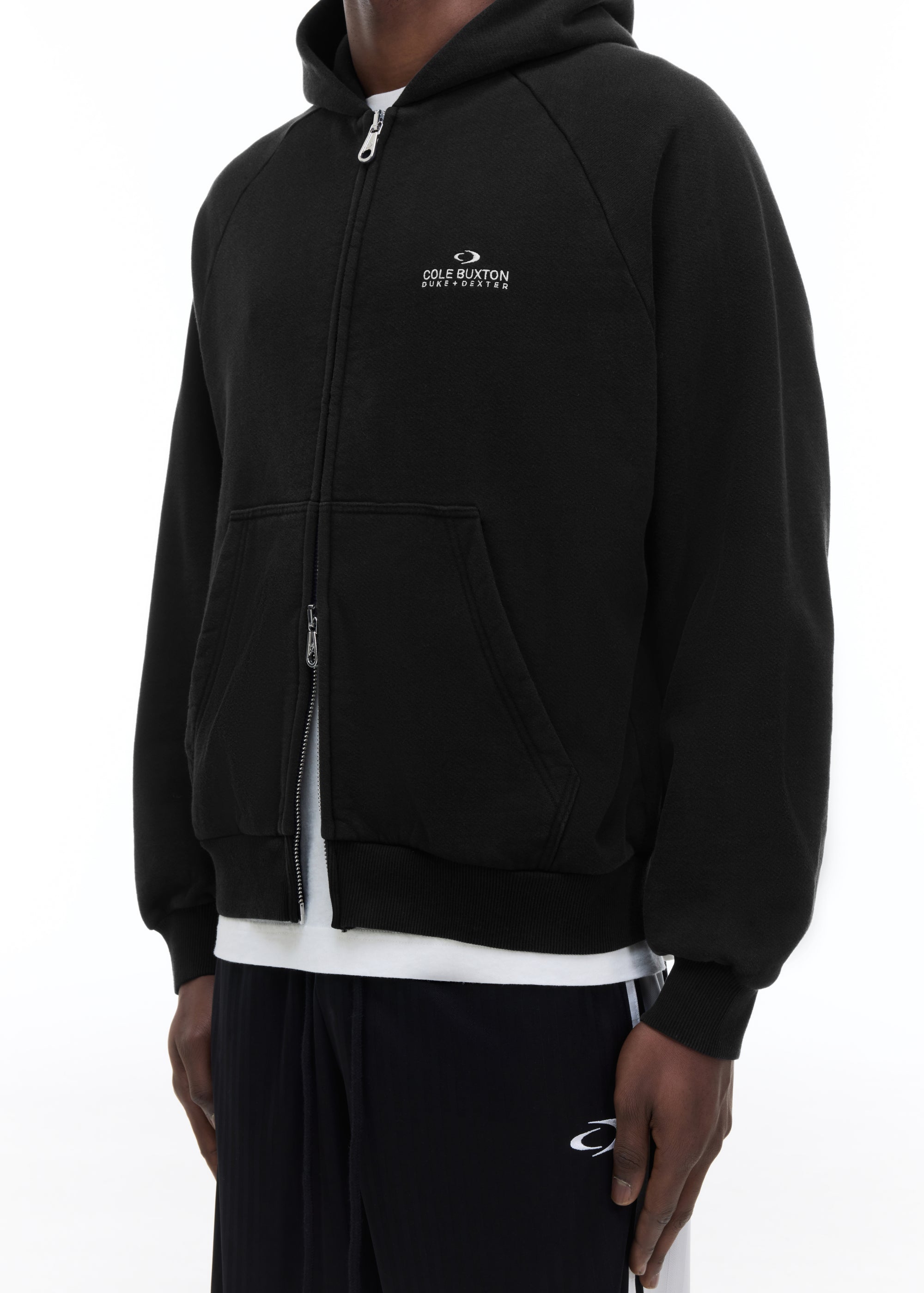 D+D EMBLEM ZIPPED HOODIE