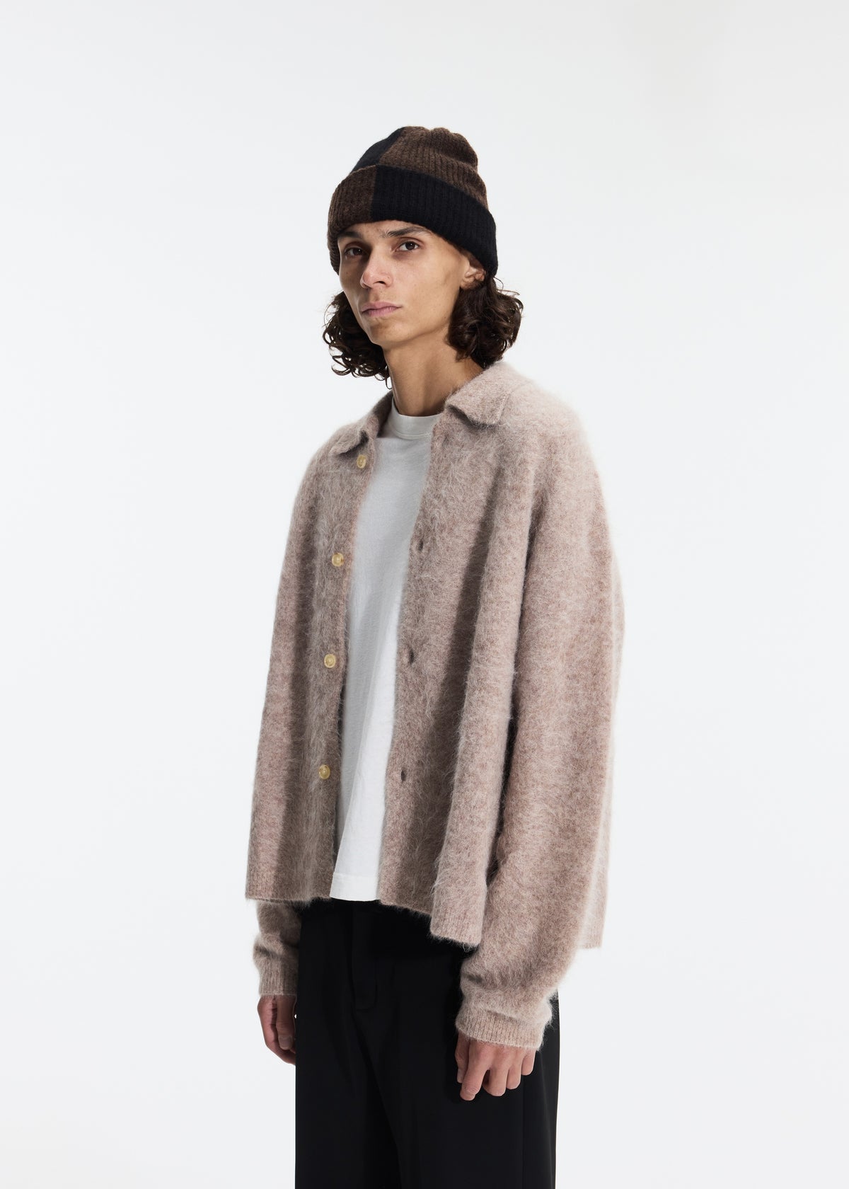 ALPACA KNIT SHIRT