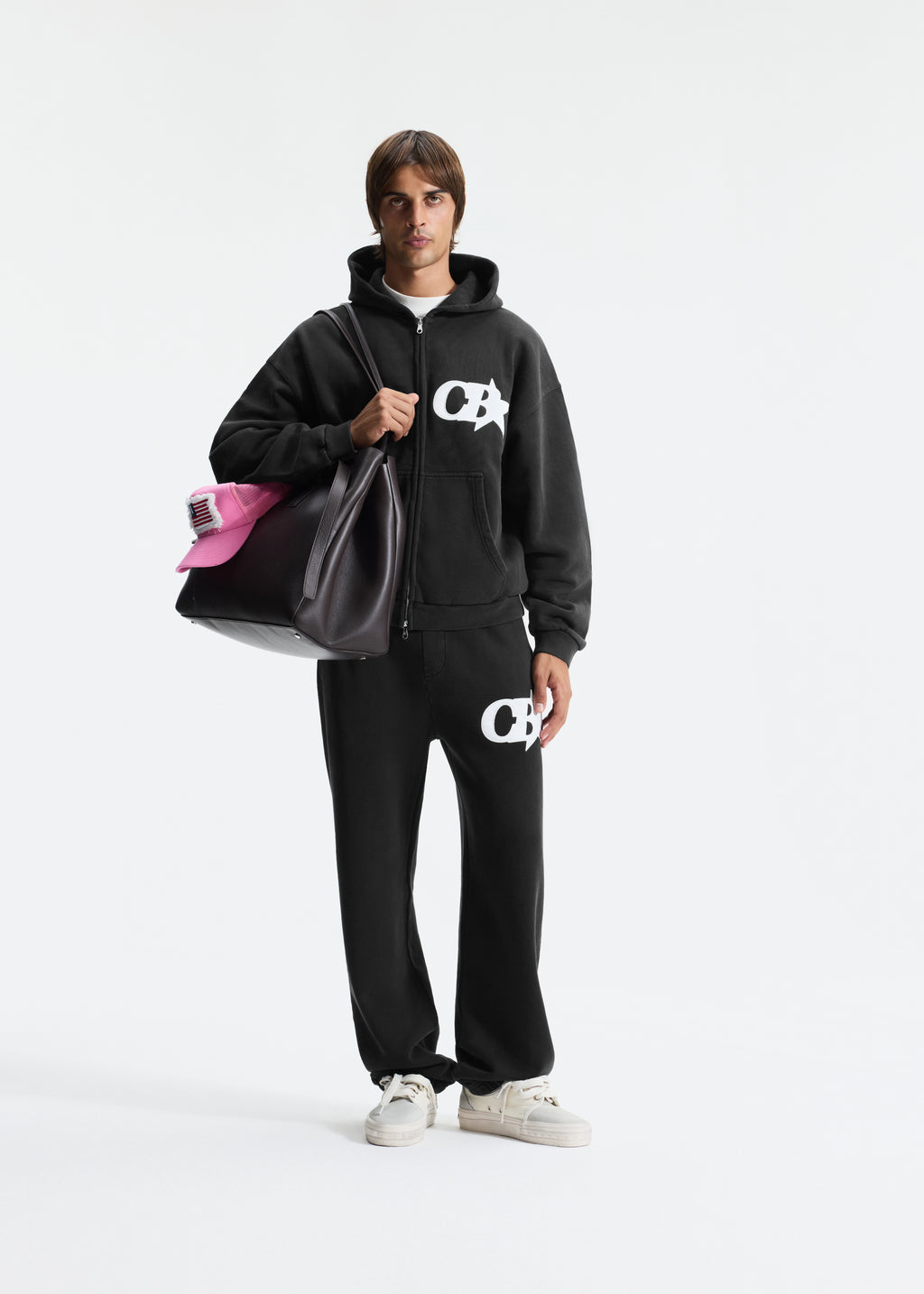 CB STAR APPLIQUE ZIPPED HOODIE