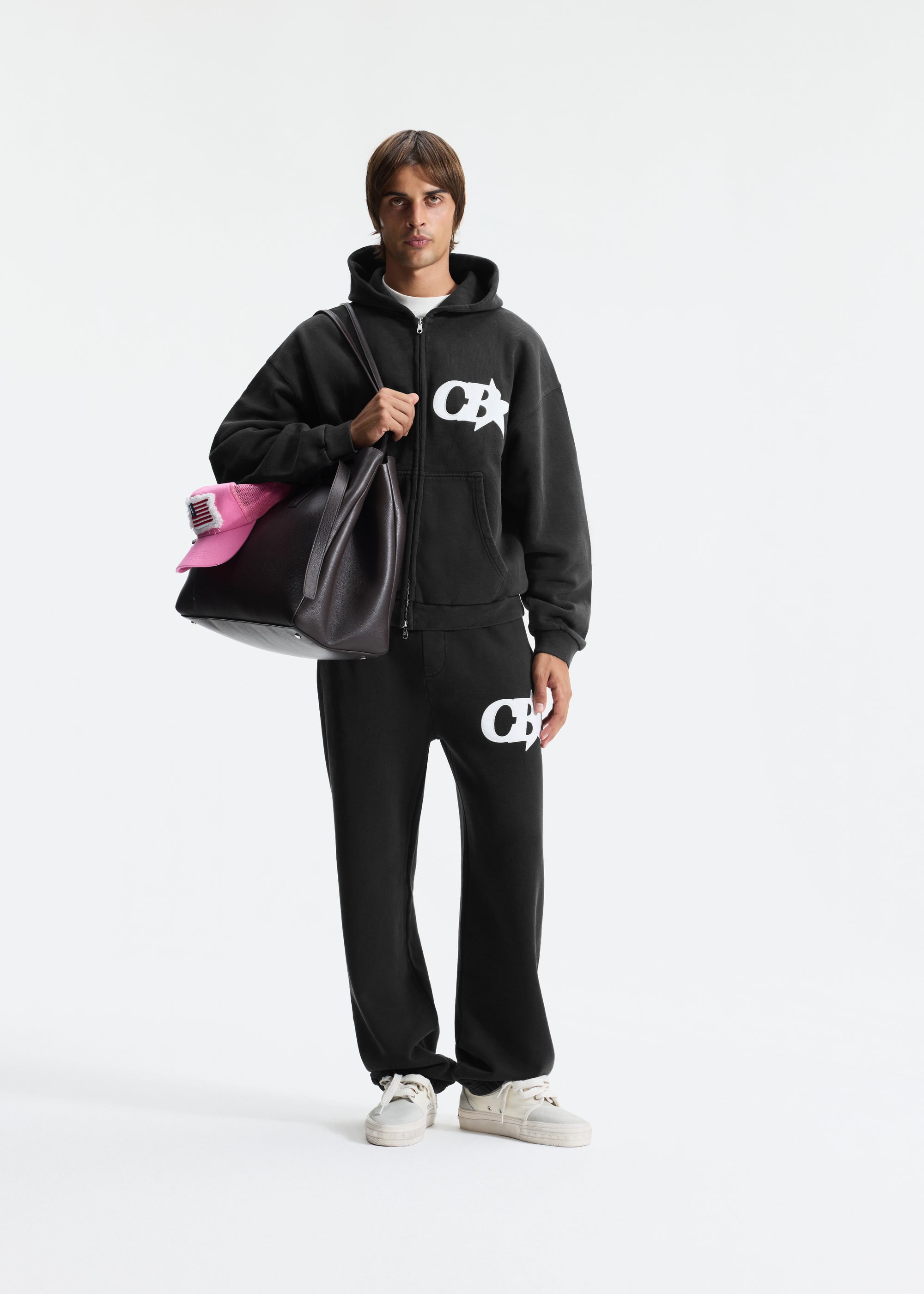 CB STAR APPLIQUE ZIPPED HOODIE