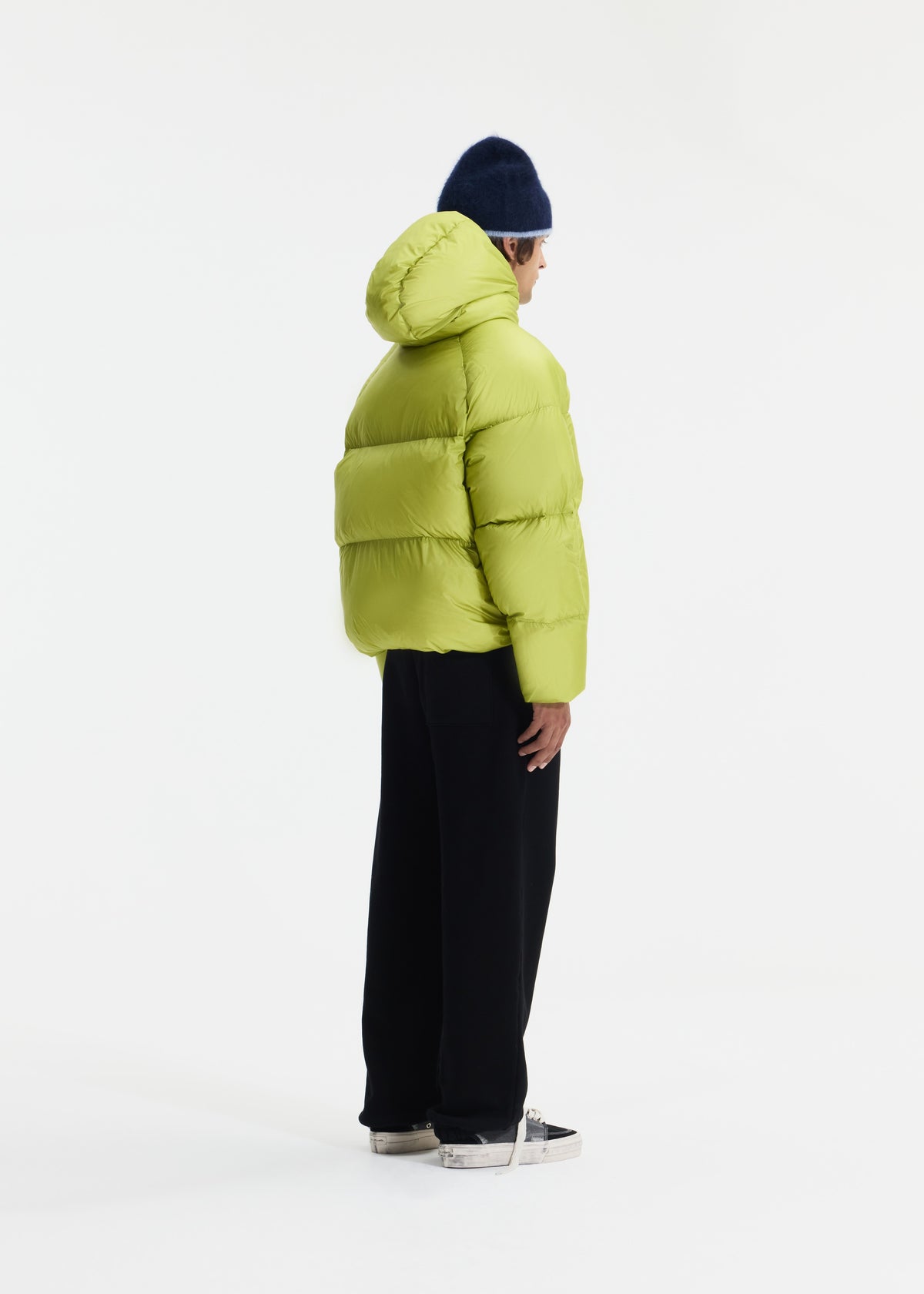 TRANSLUCENT HOODED DOWN JACKET