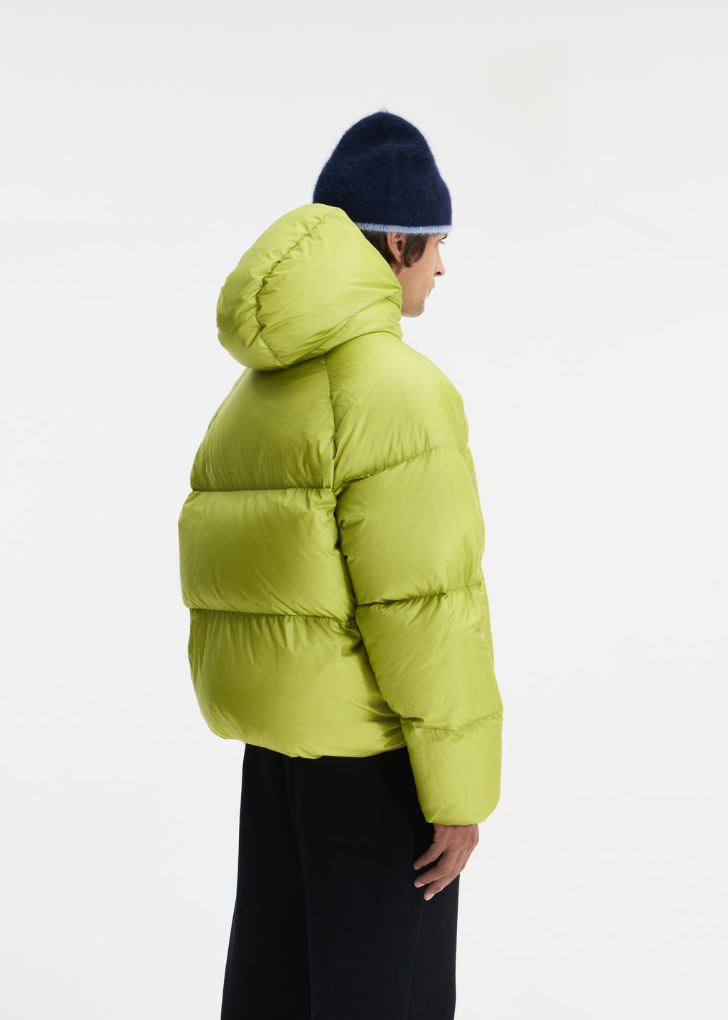 TRANSLUCENT HOODED DOWN JACKET