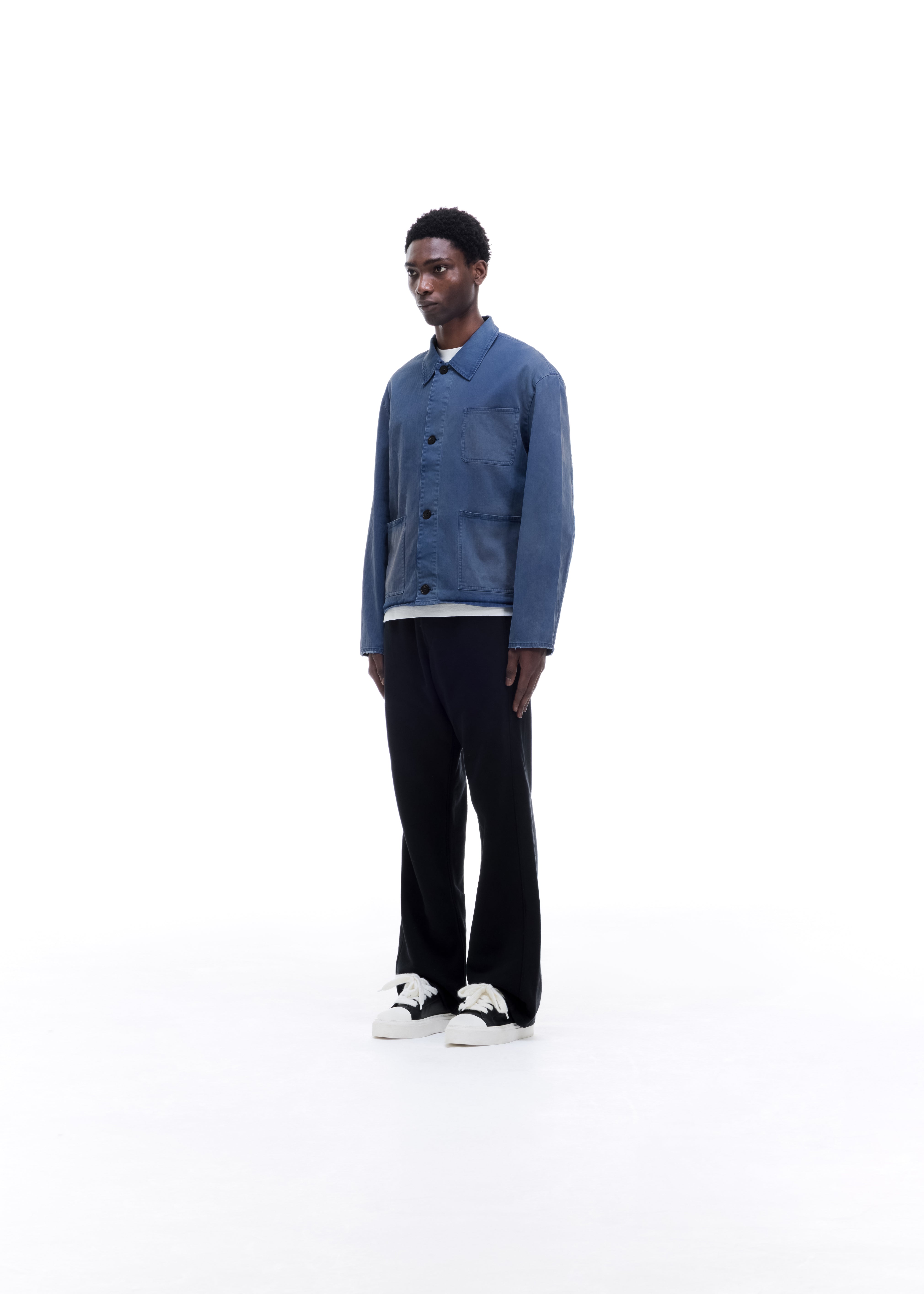 Cotton Chore Jacket in Blue | Cole Buxton SS26