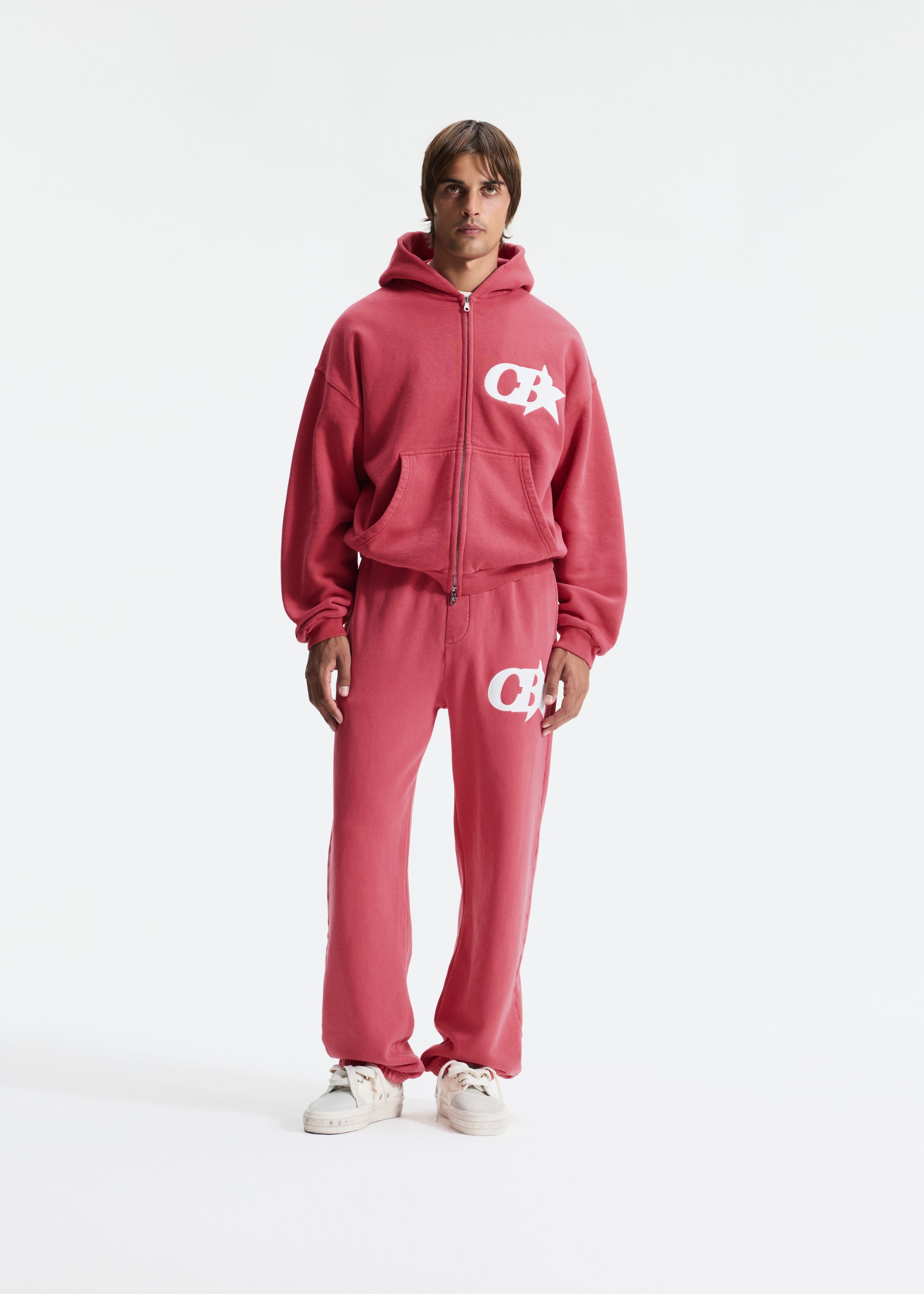 CB STAR APPLIQUE ZIPPED HOODIE