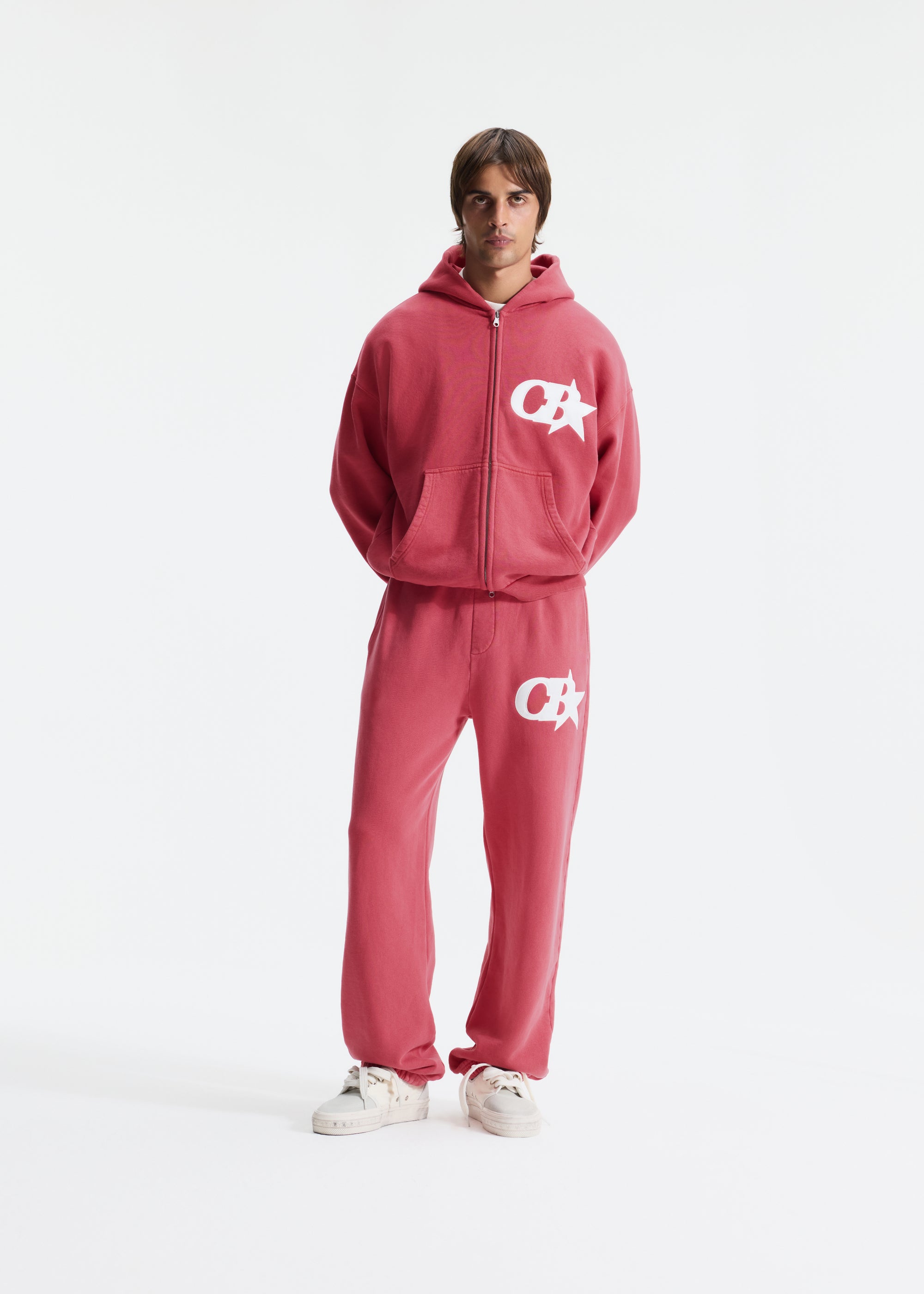 CB STAR APPLIQUE ZIPPED HOODIE