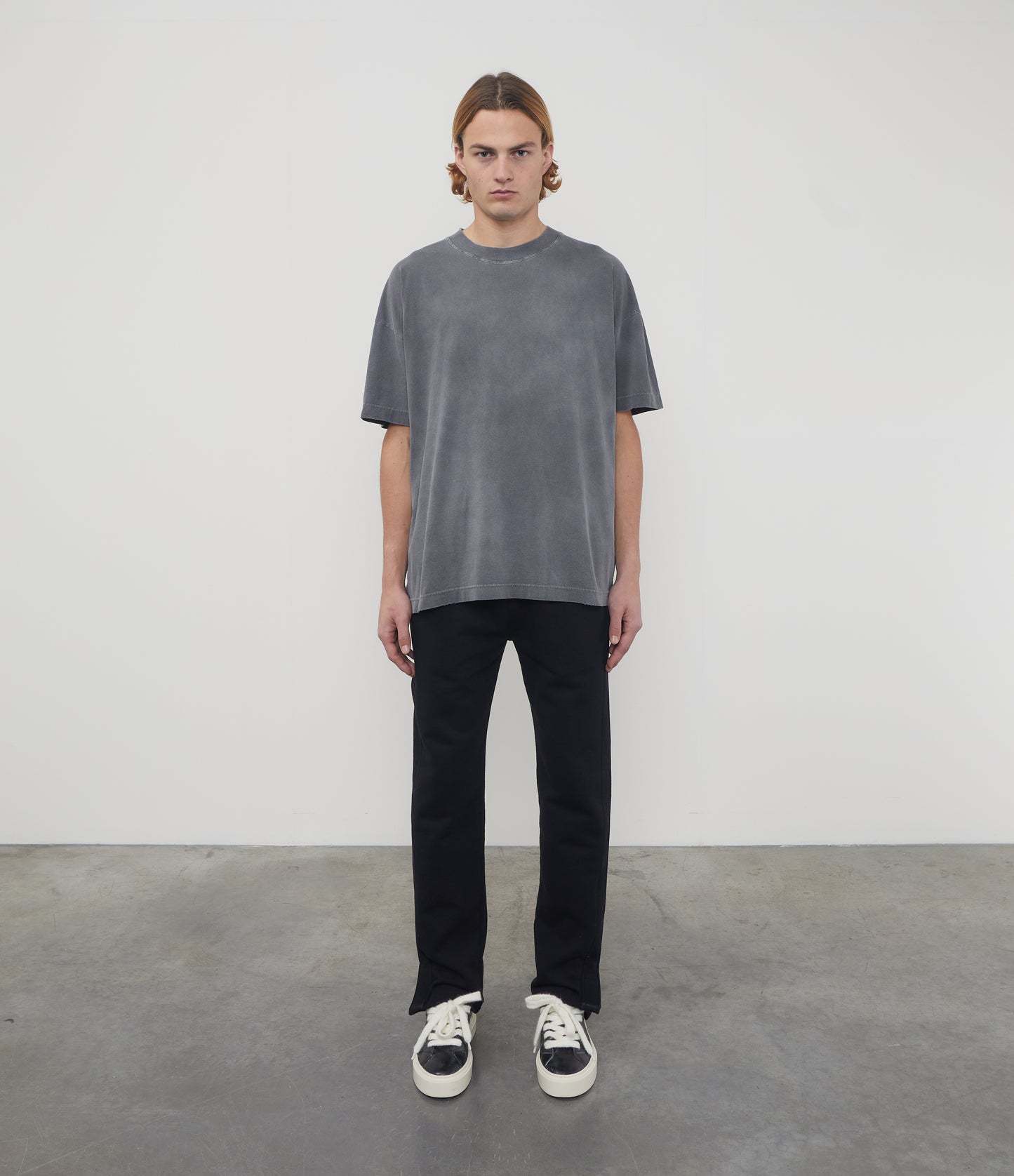 Cole Buxton | Distressed Lightweight T-Shirt | Unisex | Cotton | Washed Black