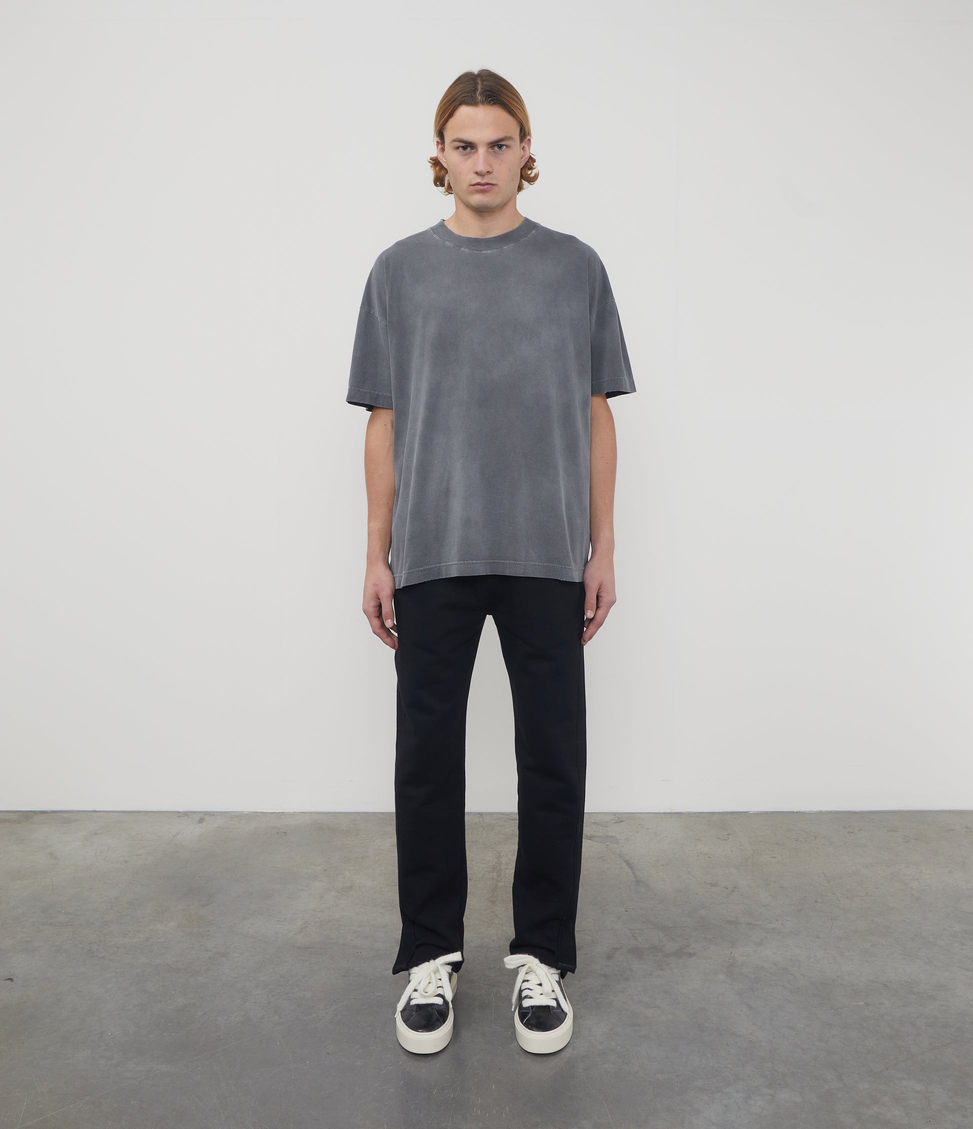 Cole Buxton | Distressed Lightweight T-Shirt | Unisex | Cotton | Washed Black