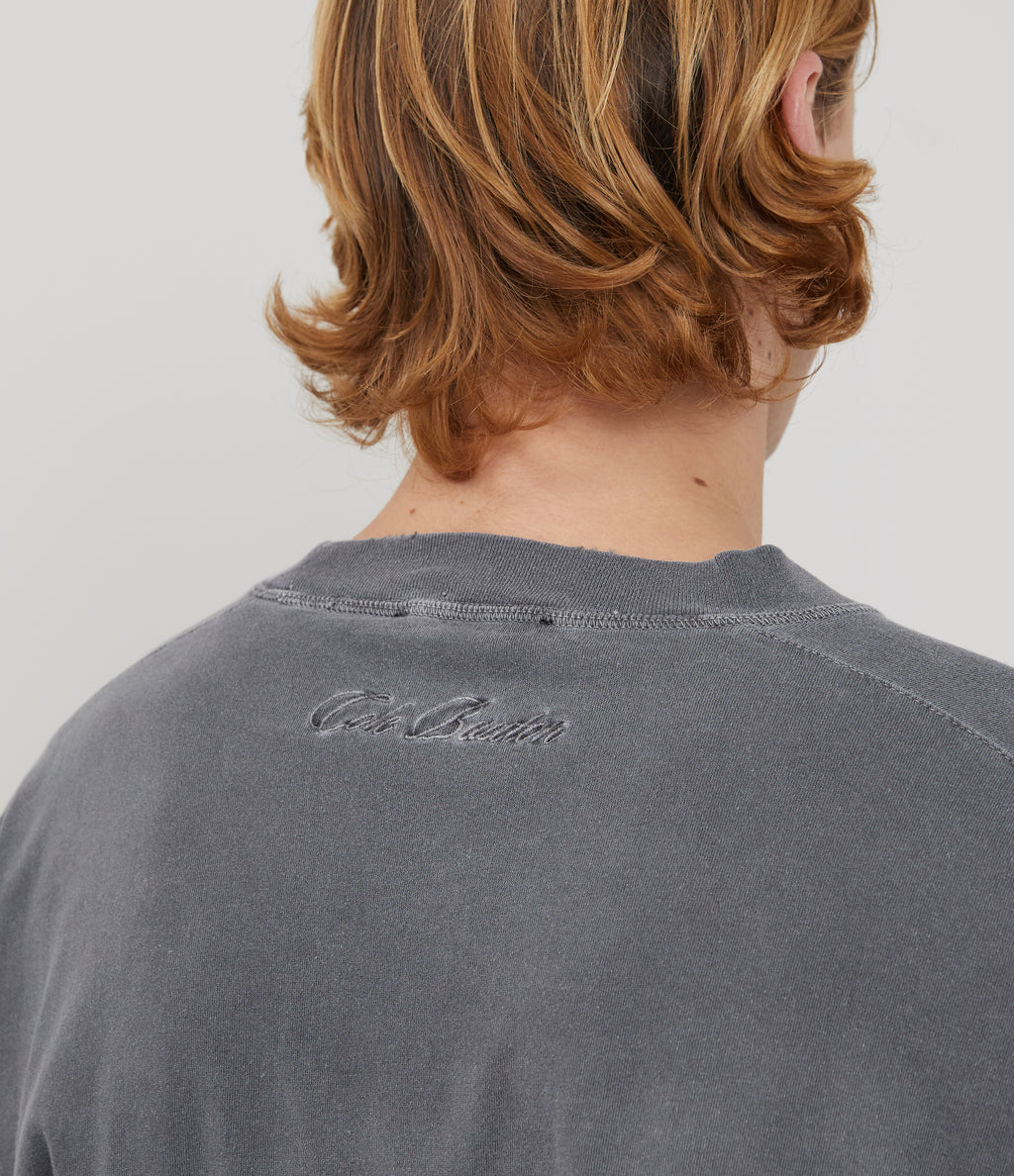 Cole Buxton | Distressed Lightweight T-Shirt | Unisex | Cotton | Washed Black