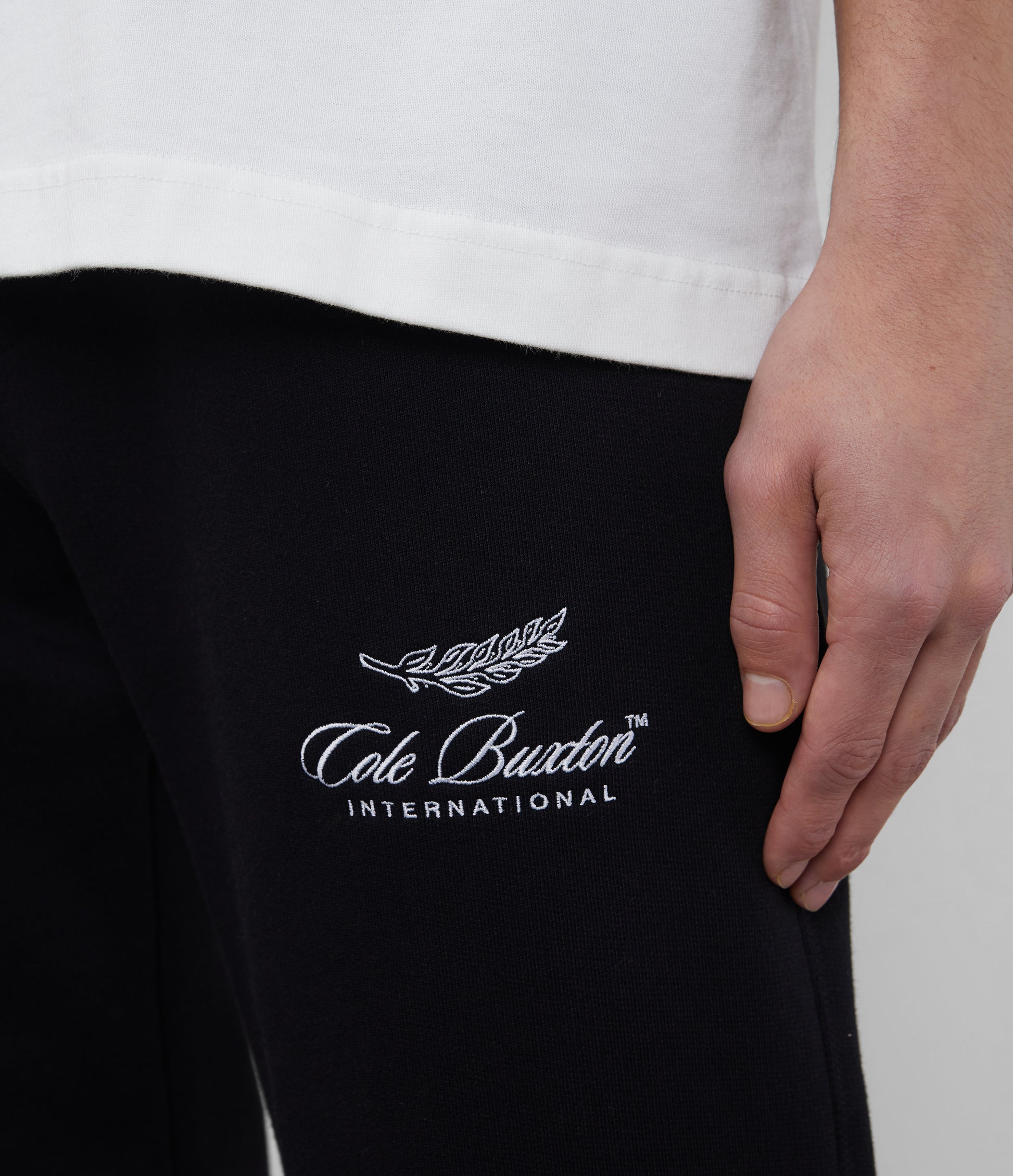 Cole Buxton | International Sweatpants | Mens | Cotton | Black