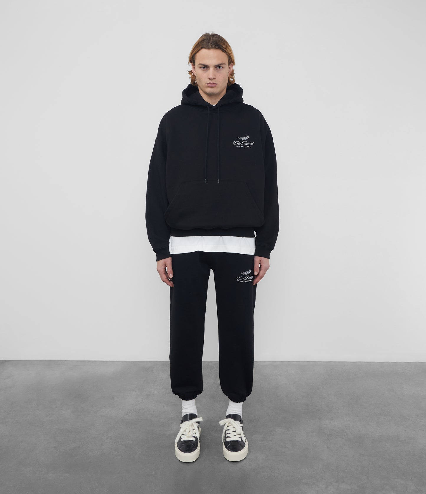 Cole Buxton | International Hoodie | Mens | Cotton | Vintage Black