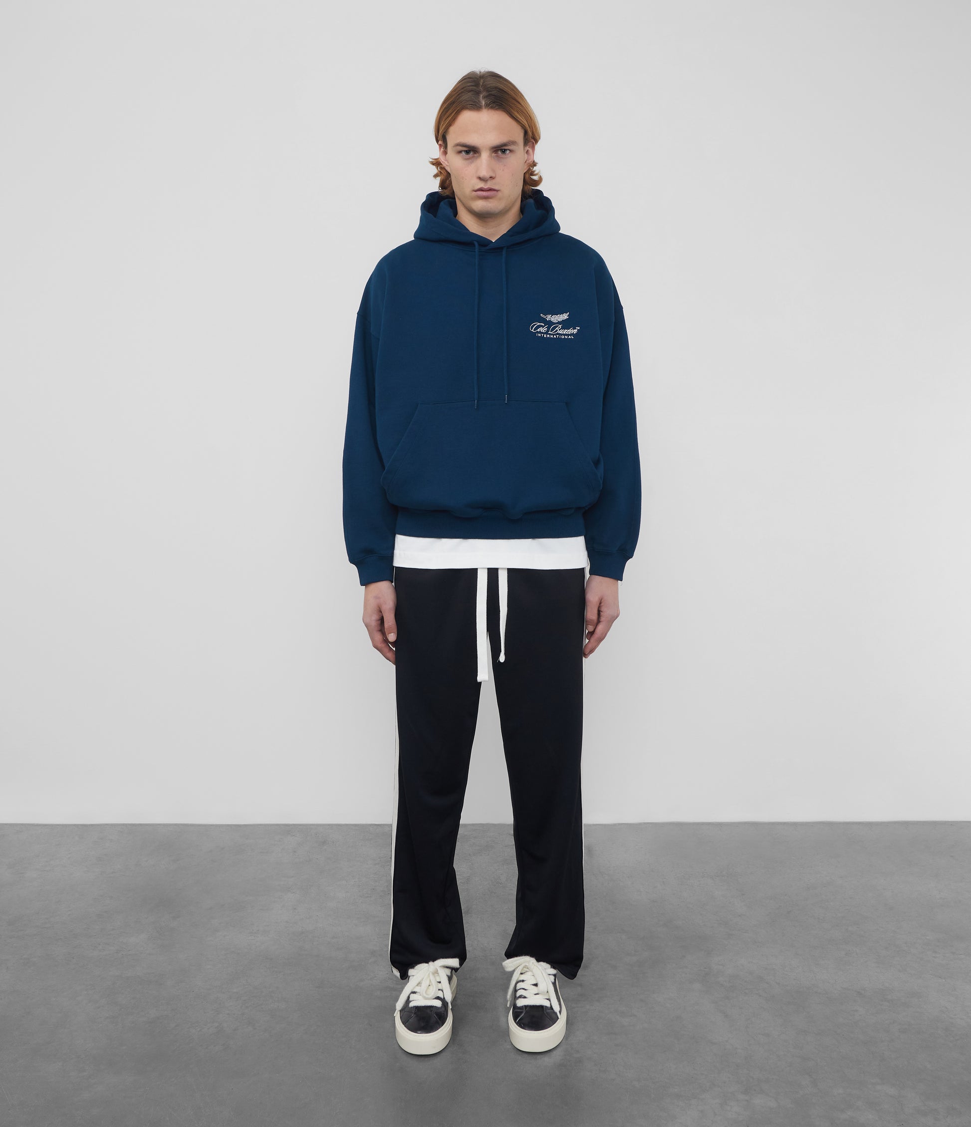 Cole Buxton | International Hoodie | Mens | Cotton | Navy Blue