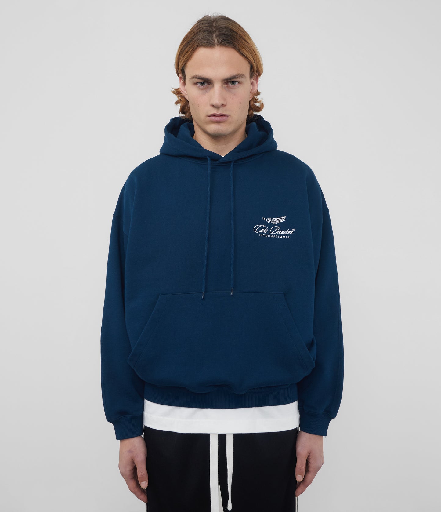 Cole Buxton | International Hoodie | Mens | Cotton | Navy Blue