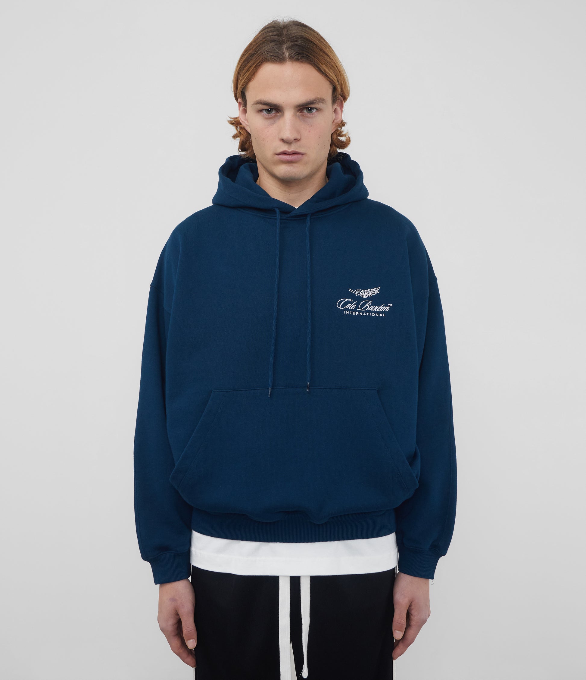 Cole Buxton | International Hoodie | Mens | Cotton | Navy Blue