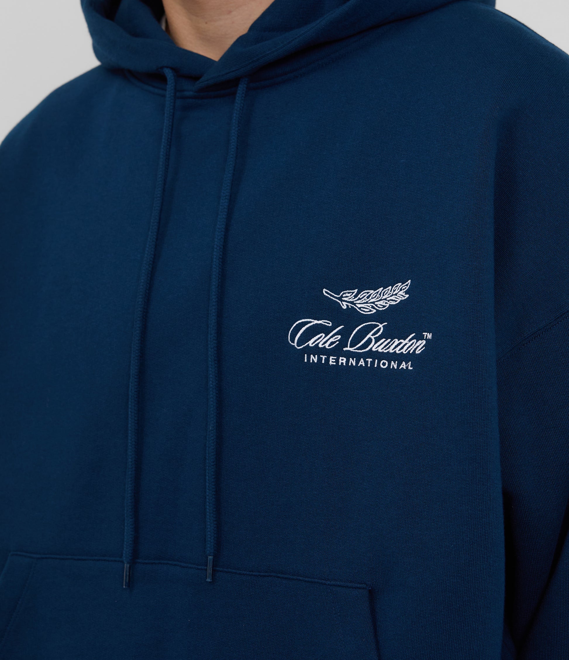 Cole Buxton | International Hoodie | Mens | Cotton | Navy Blue