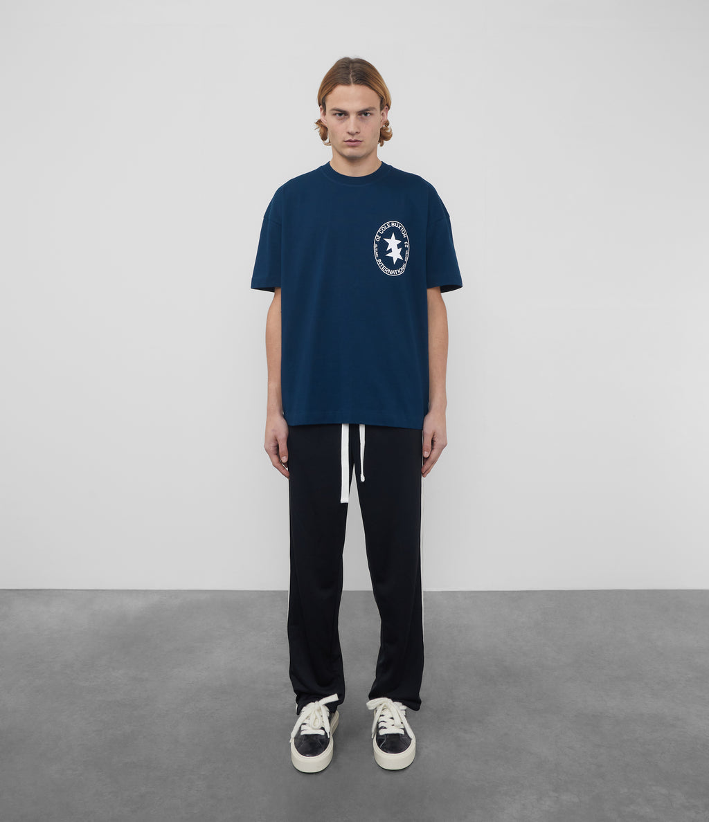 Cole Buxton | International Crest T-Shirt | Mens | Cotton | Navy Blue