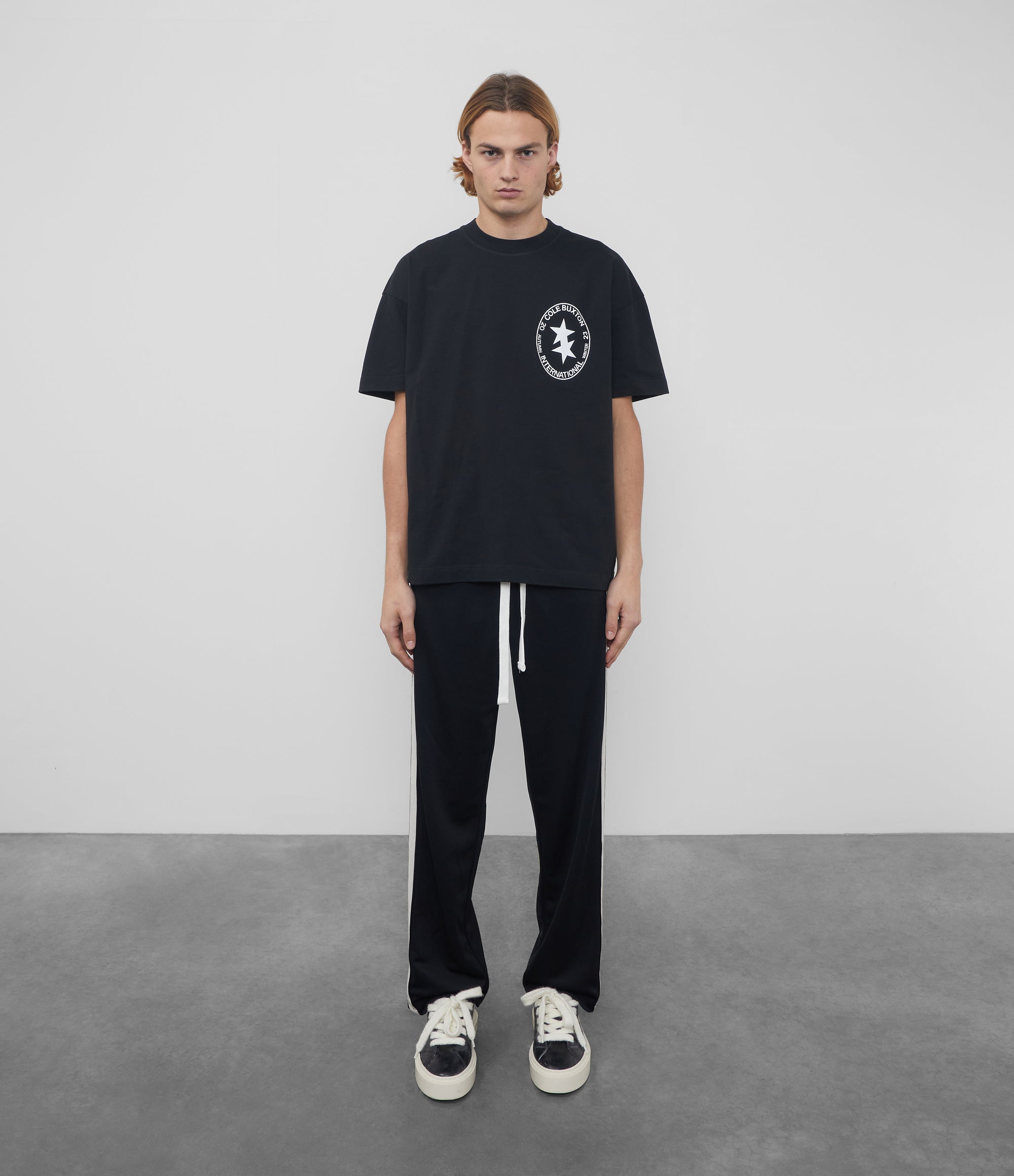 Cole Buxton | International Crest T-Shirt | Mens | Cotton | Vintage Black