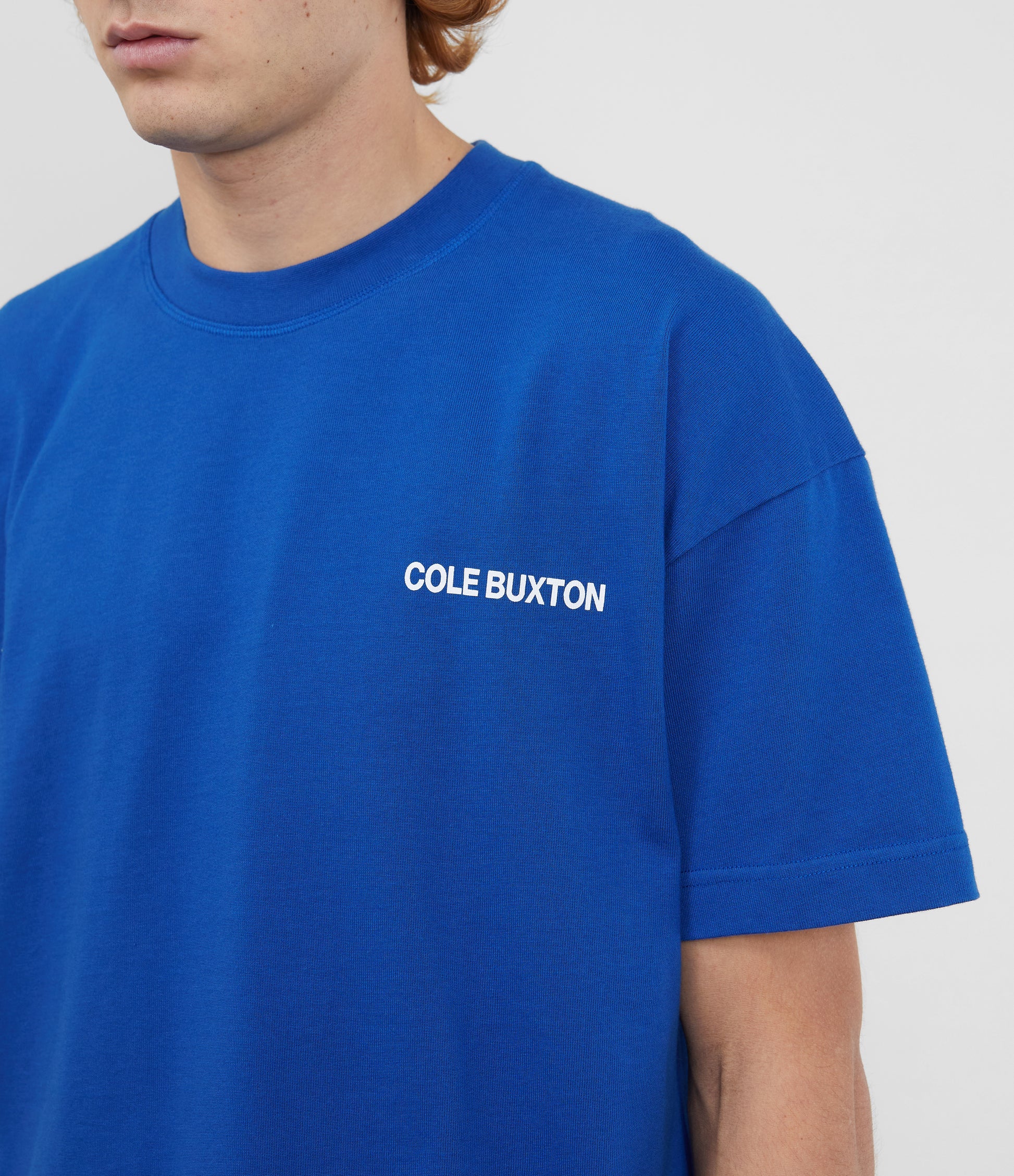 Cole Buxton | Sportswear T-Shirt | Mens | Cotton | Cobalt Blue