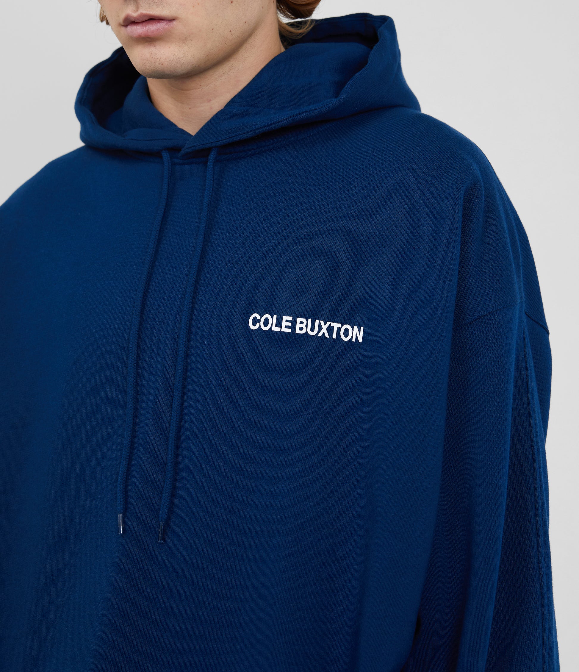 Cole Buxton | Sportswear Hoodie | Mens | Cotton | Navy Blue