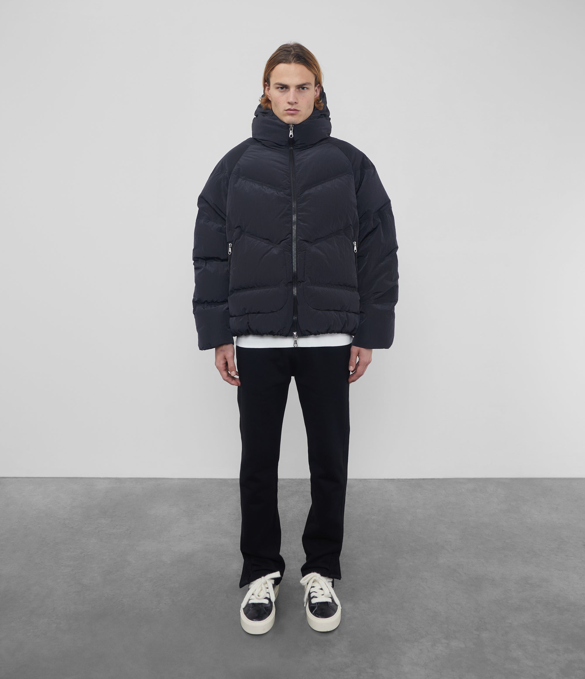Cole Buxton | Insulated Hooded Jacket | Mens | Nylon | Black