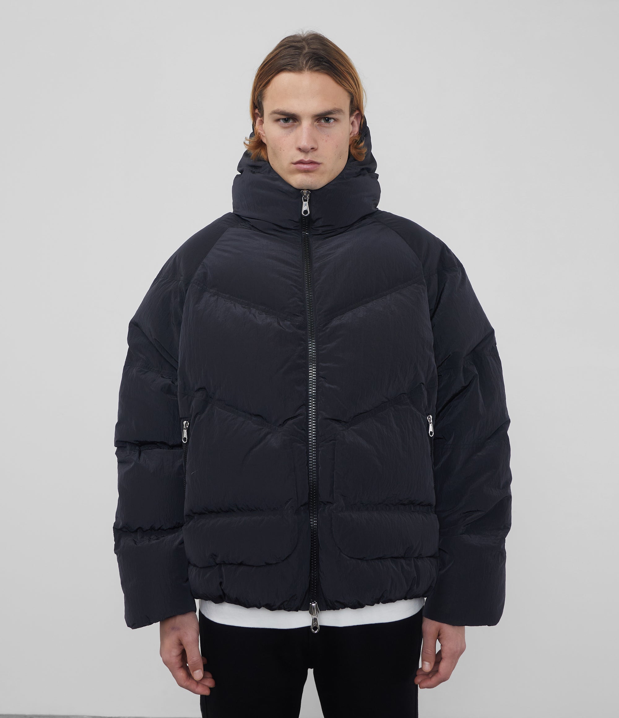 Cole Buxton | Insulated Hooded Jacket | Mens | Nylon | Black