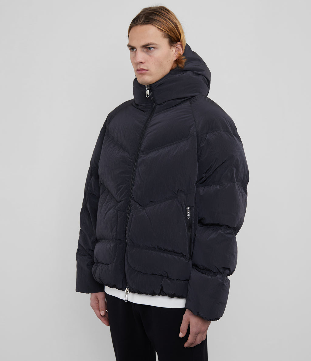 Cole Buxton | Insulated Hooded Jacket | Mens | Nylon | Black