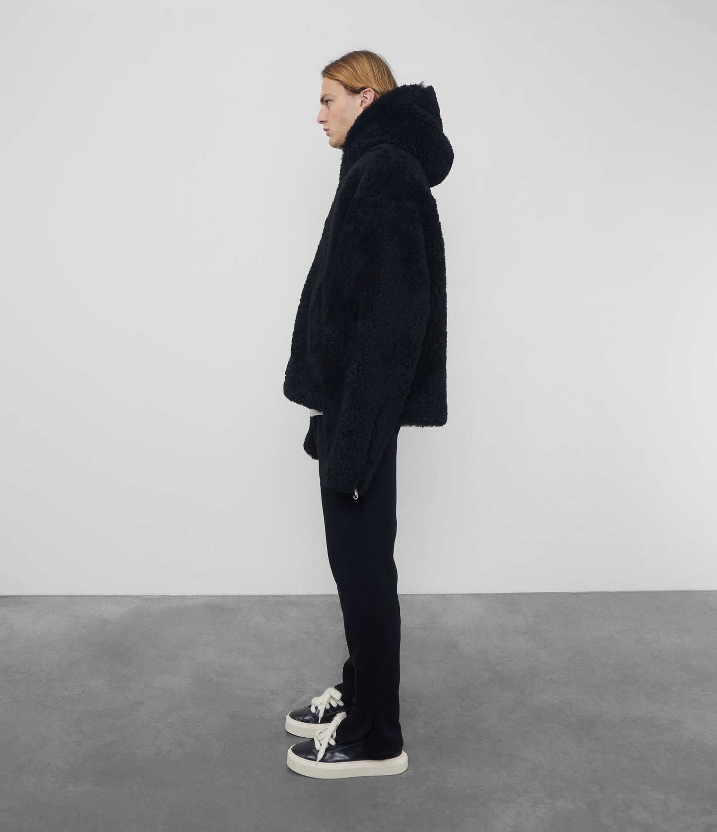 CB HOODED SHEARLING JACKET